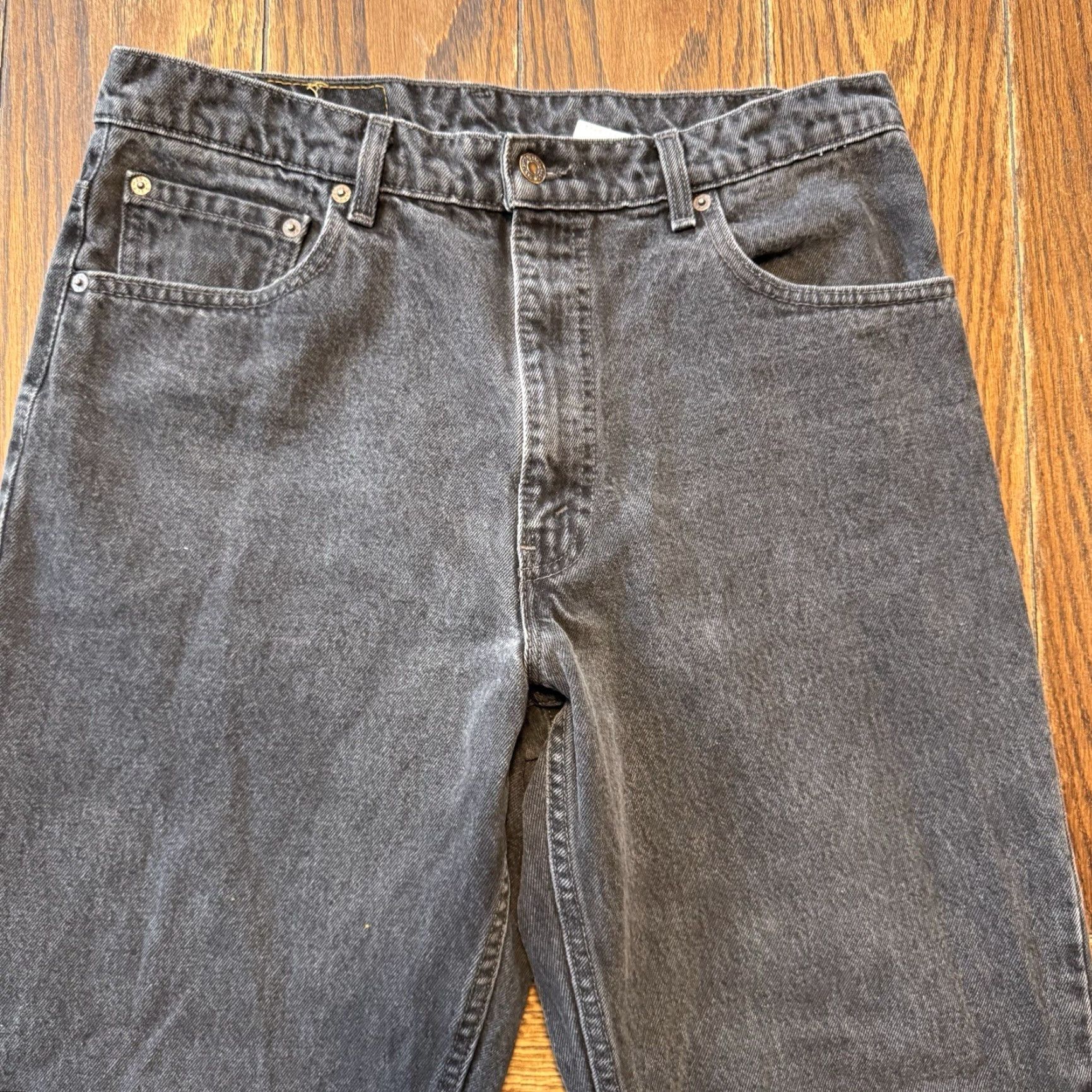 Levi's VINTAGE Levi's 550 Jeans Men 34x31 Black Relaxed Tapered 90s USA Logo 5-Pocket Denim Jeans Mens Size US 34 / EU 50 - 3 Thumbnail