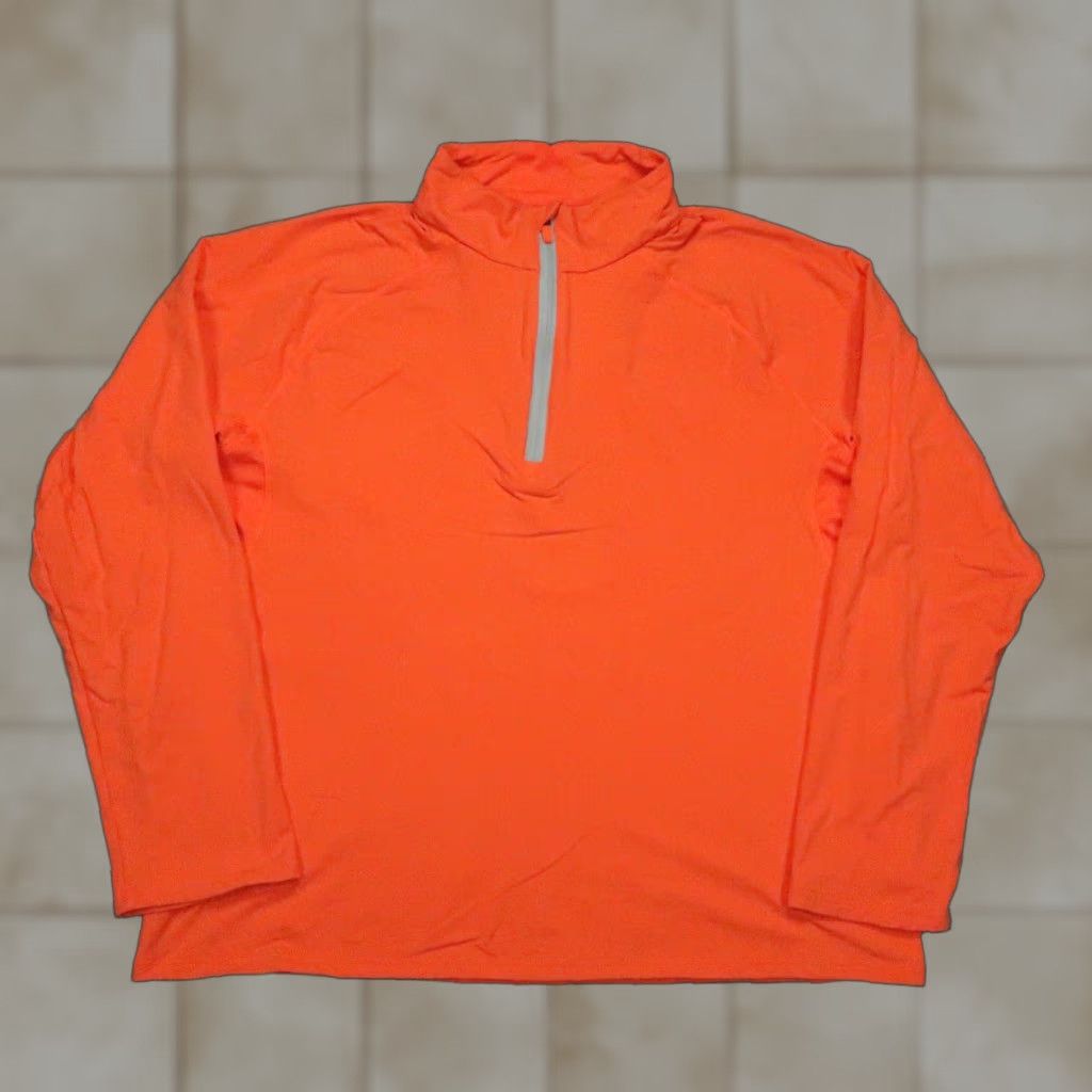 Swims SWIMS Pullover Mens Extra Large Orange Stavenger Quarter Zip Performance XL Size US XL / EU 56 / 4 - 1 Thumbnail