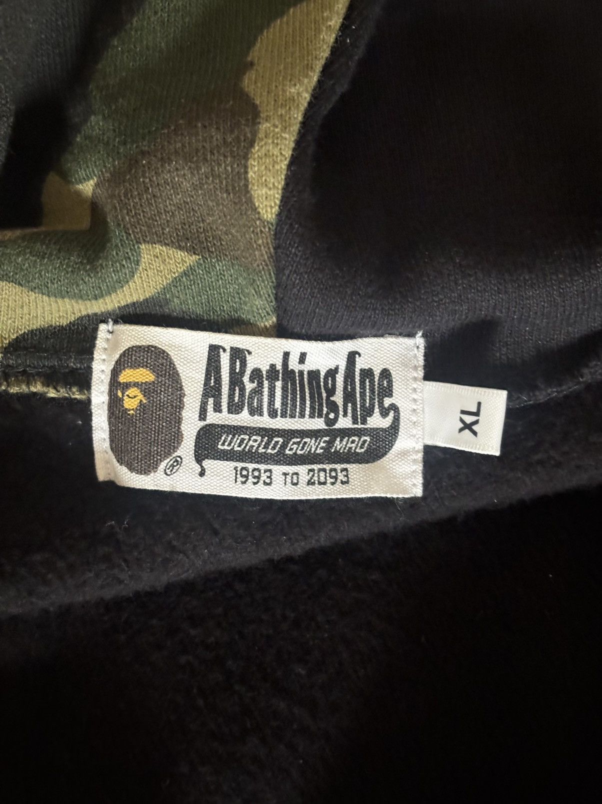 Bape Authentic ape bape tiger shark full zip hoodie XL good used Size US XL / EU 56 / 4 - 7 Thumbnail