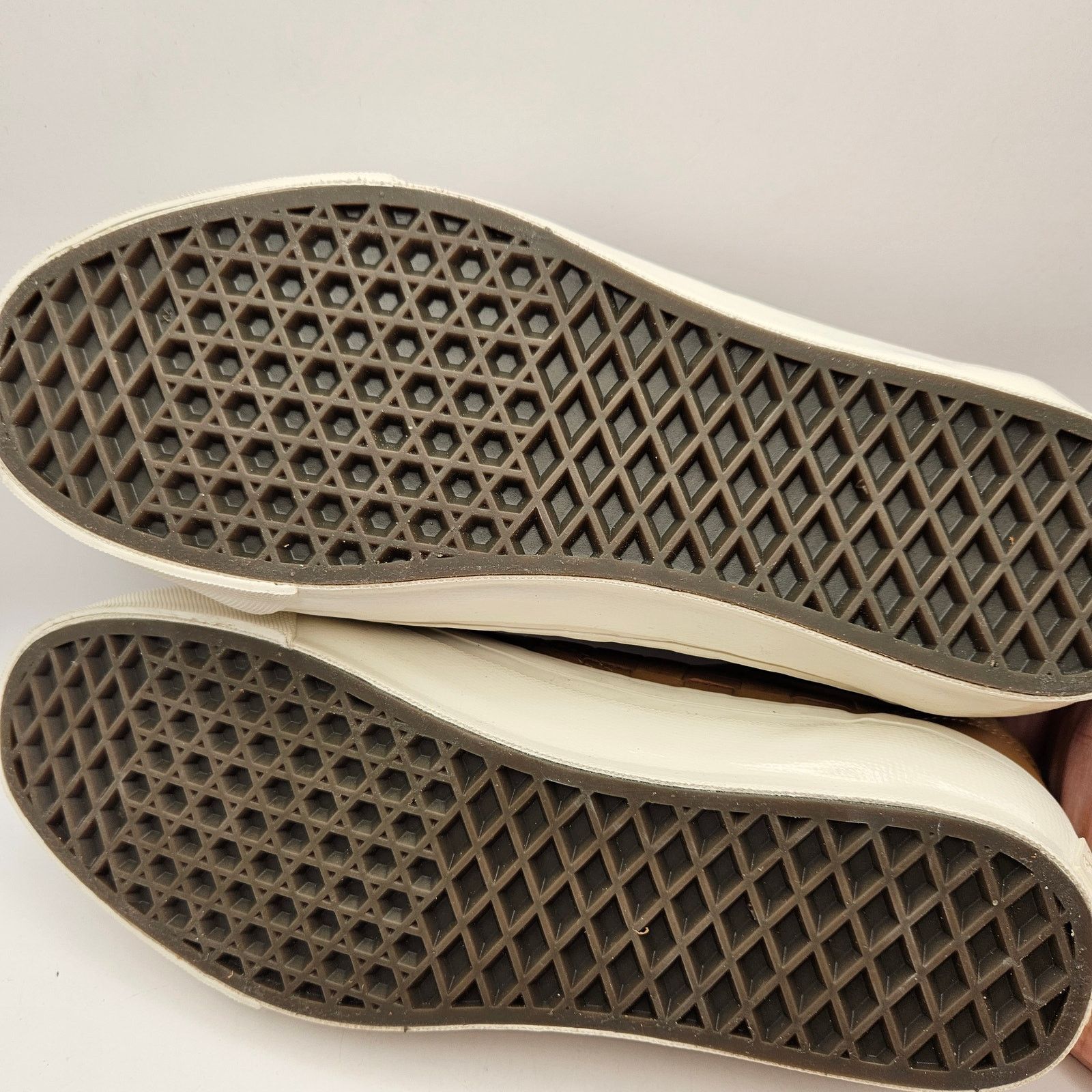 Vans VANS M7.5 W9 OLD SKOOL WOVEN LEATHER BROWN TAN LOW TOP SNKR Size US 7.5 / EU 40-41 - 5 Thumbnail