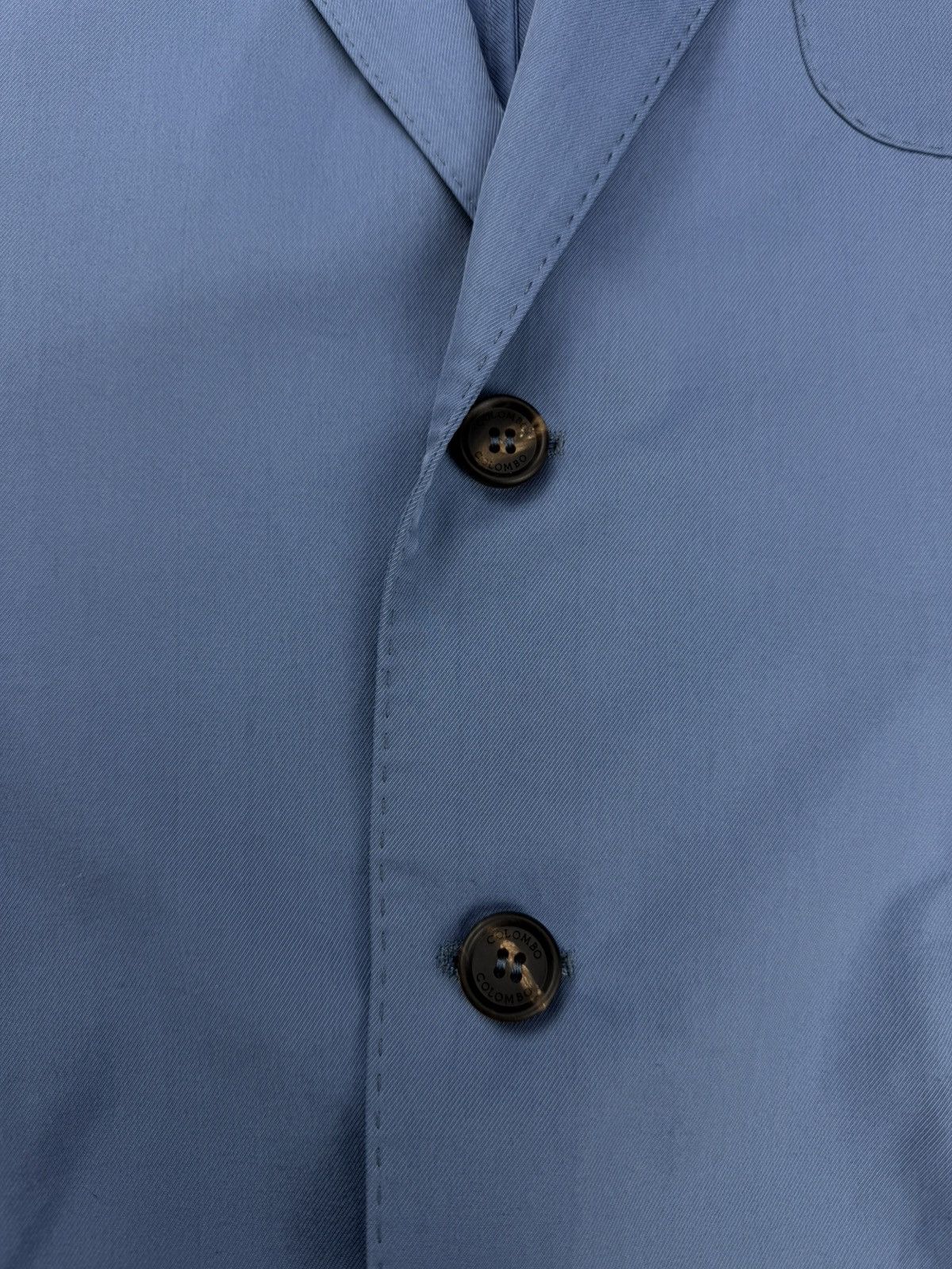 Colombo Colombo Italy Blue Blazer Cotton Silk Size 58 Size 48R - 5 Thumbnail