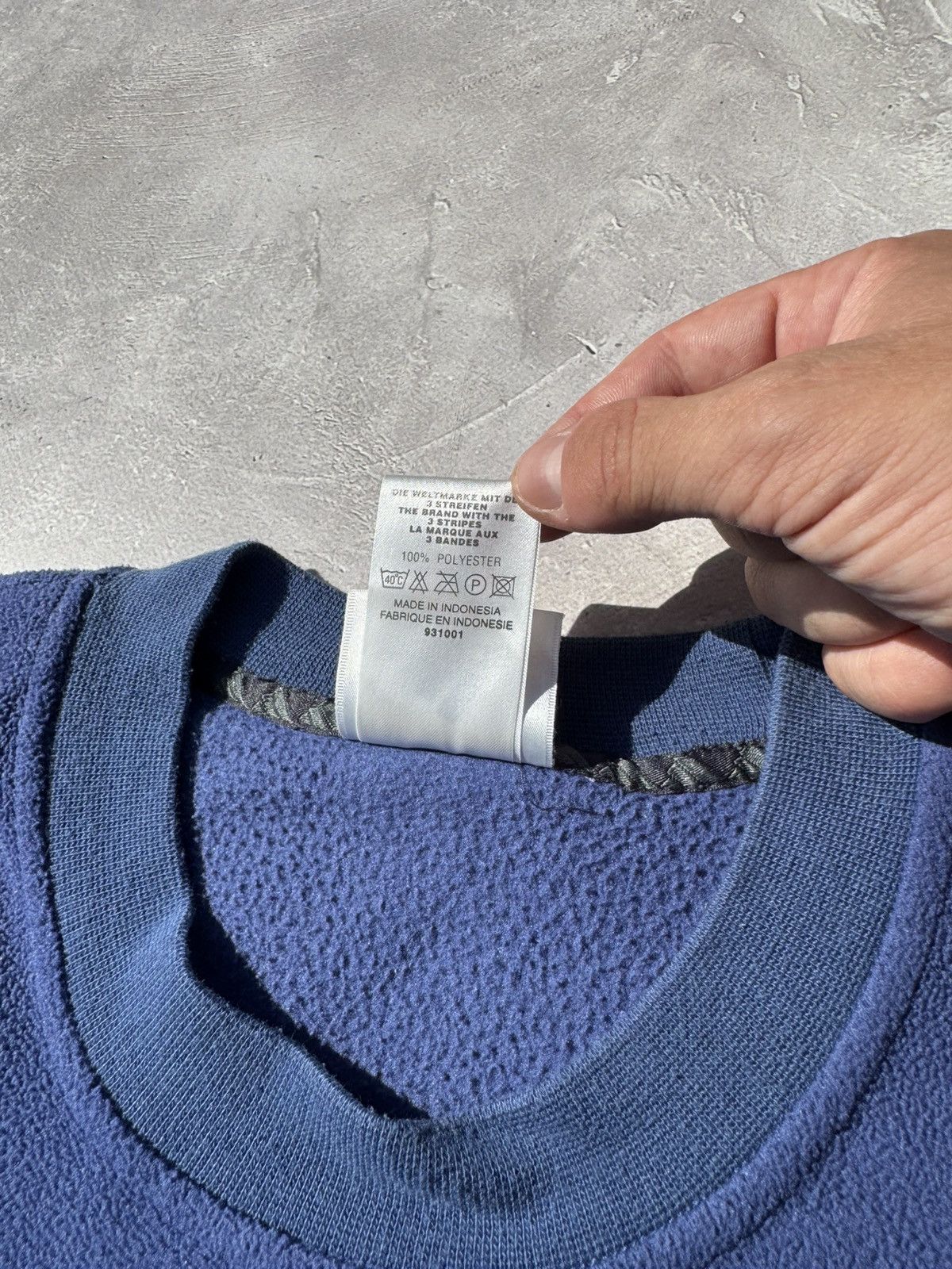 Adidas Vintage 00s Adidas Fleece Crewneck Sweatshirt Size US S / EU 44-46 / 1 - 7 Thumbnail