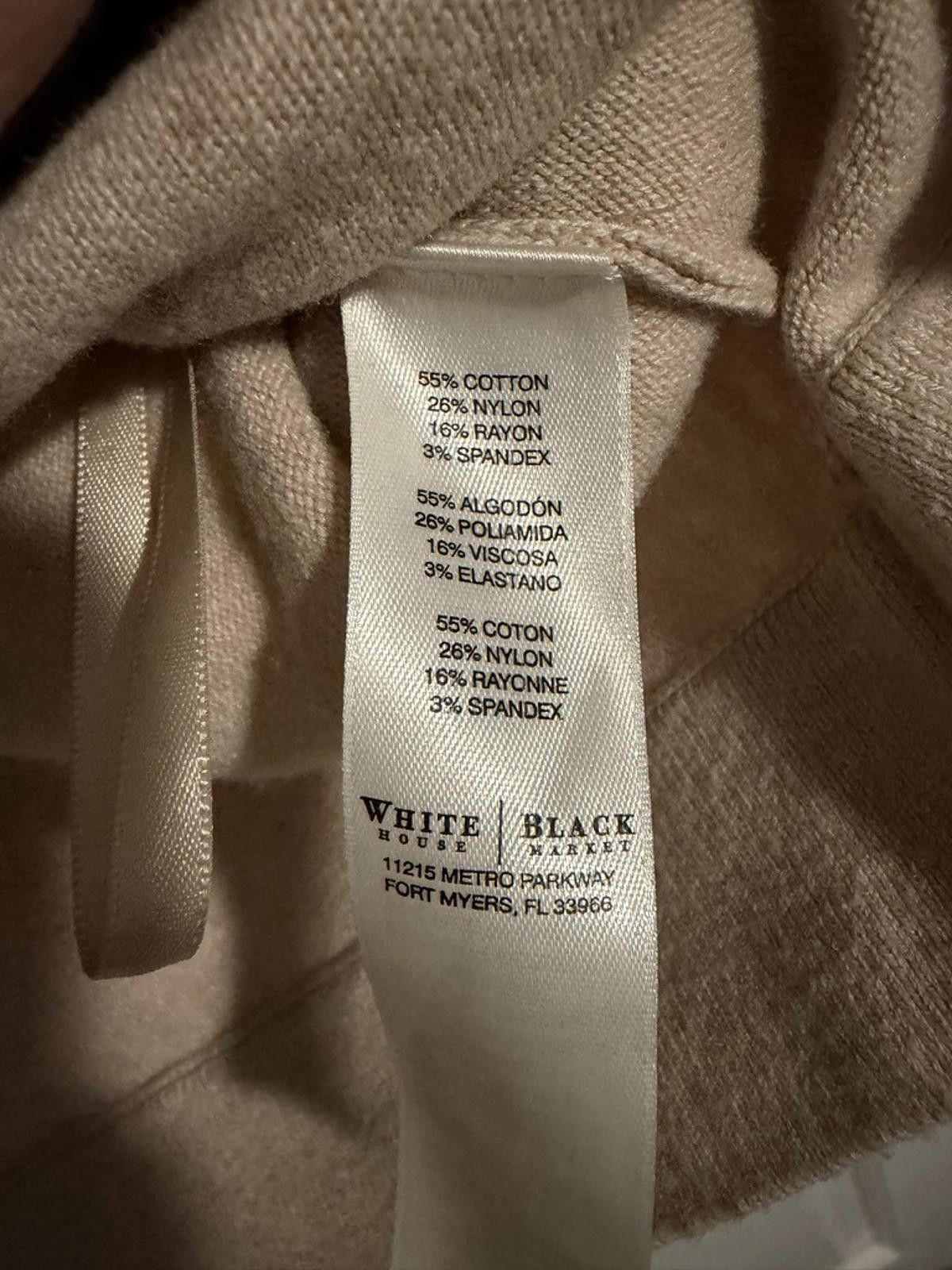 Other White House Black Market Embellished Beige Sweater Medium Size M / US 6-8 / IT 42-44 - 3 Thumbnail
