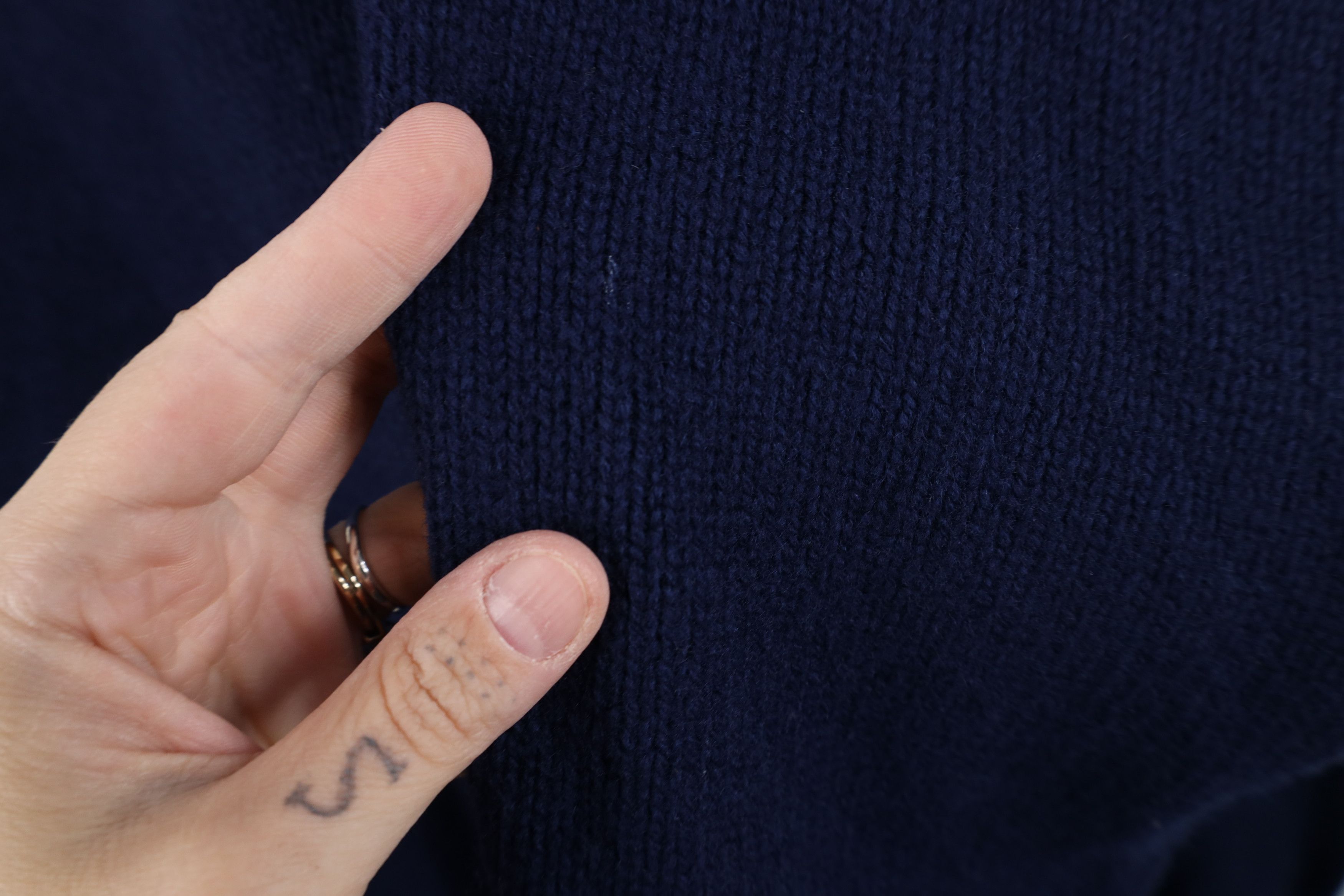Ralph Lauren Vintage 90s Ralph Lauren Lambswool Knit V-Neck Sweater Blue Size US XL / EU 56 / 4 - 5 Thumbnail