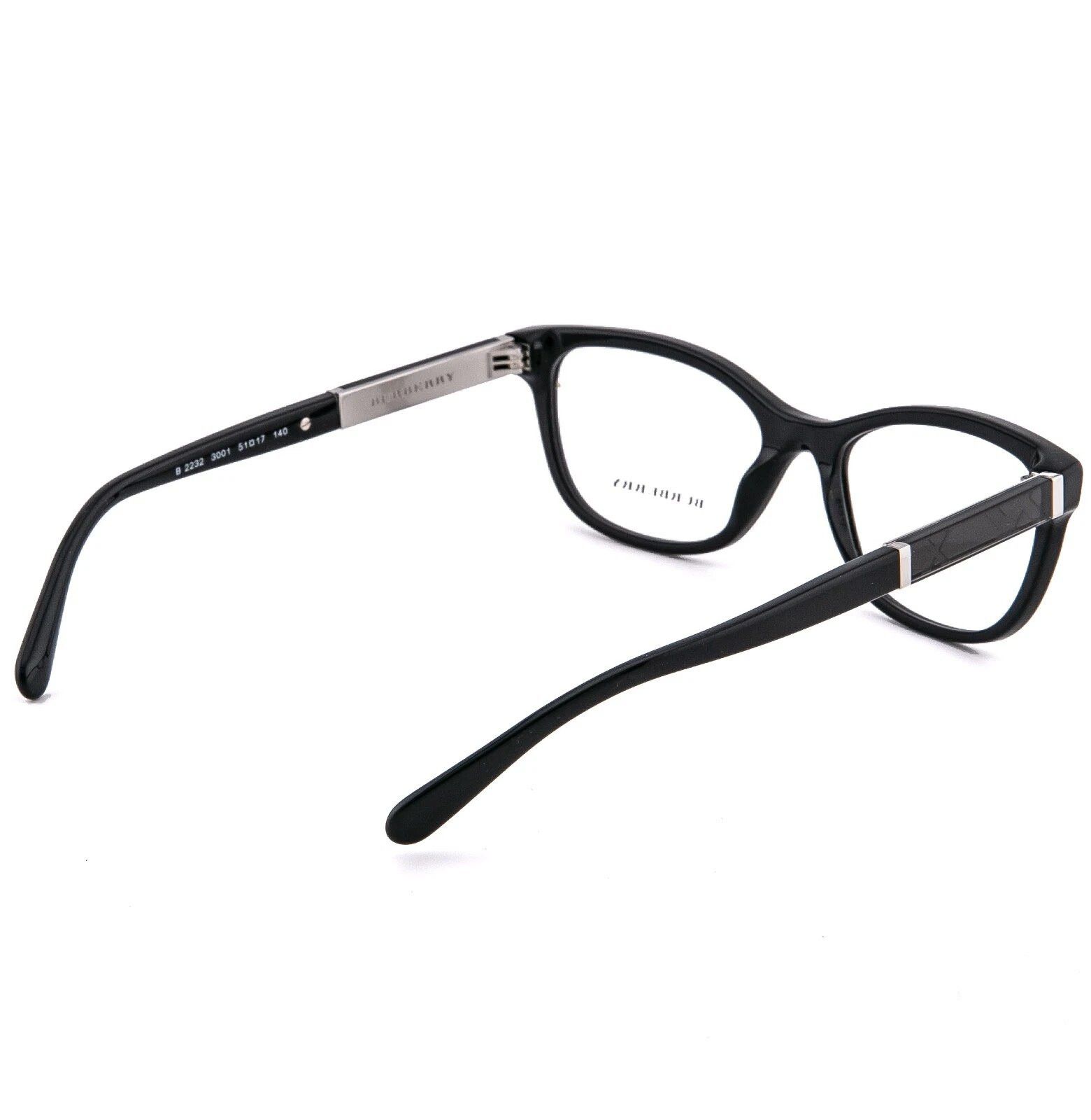 Burberry BURBERRY 2232 BE2232 Black Eyeglasses Optical Classic Frame Size ONE SIZE - 4 Thumbnail
