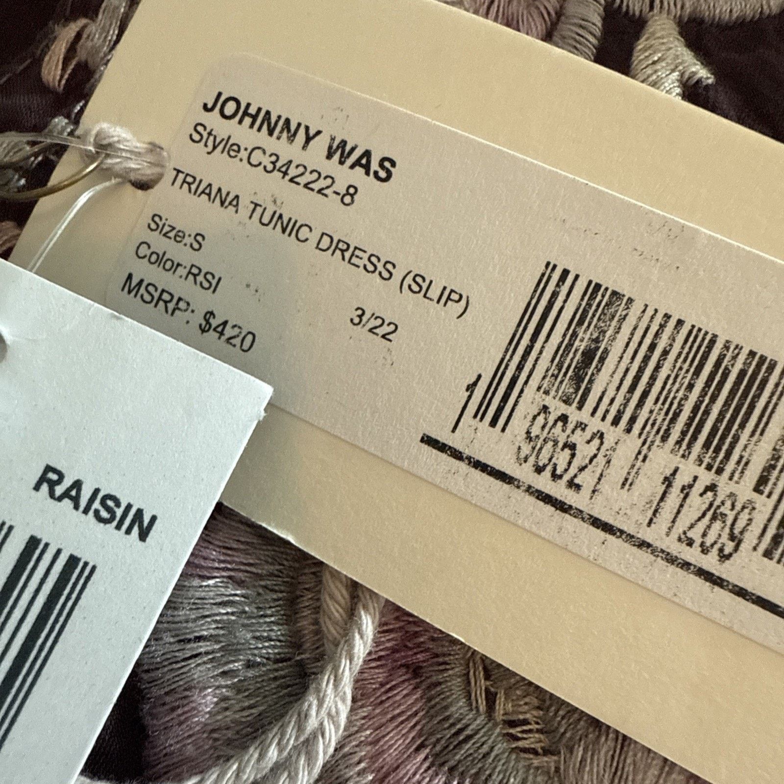 Johnny Was Johnny Was Triana Embroidered Button slip Plum brown Small Size S / US 4 / IT 40 - 8 Thumbnail