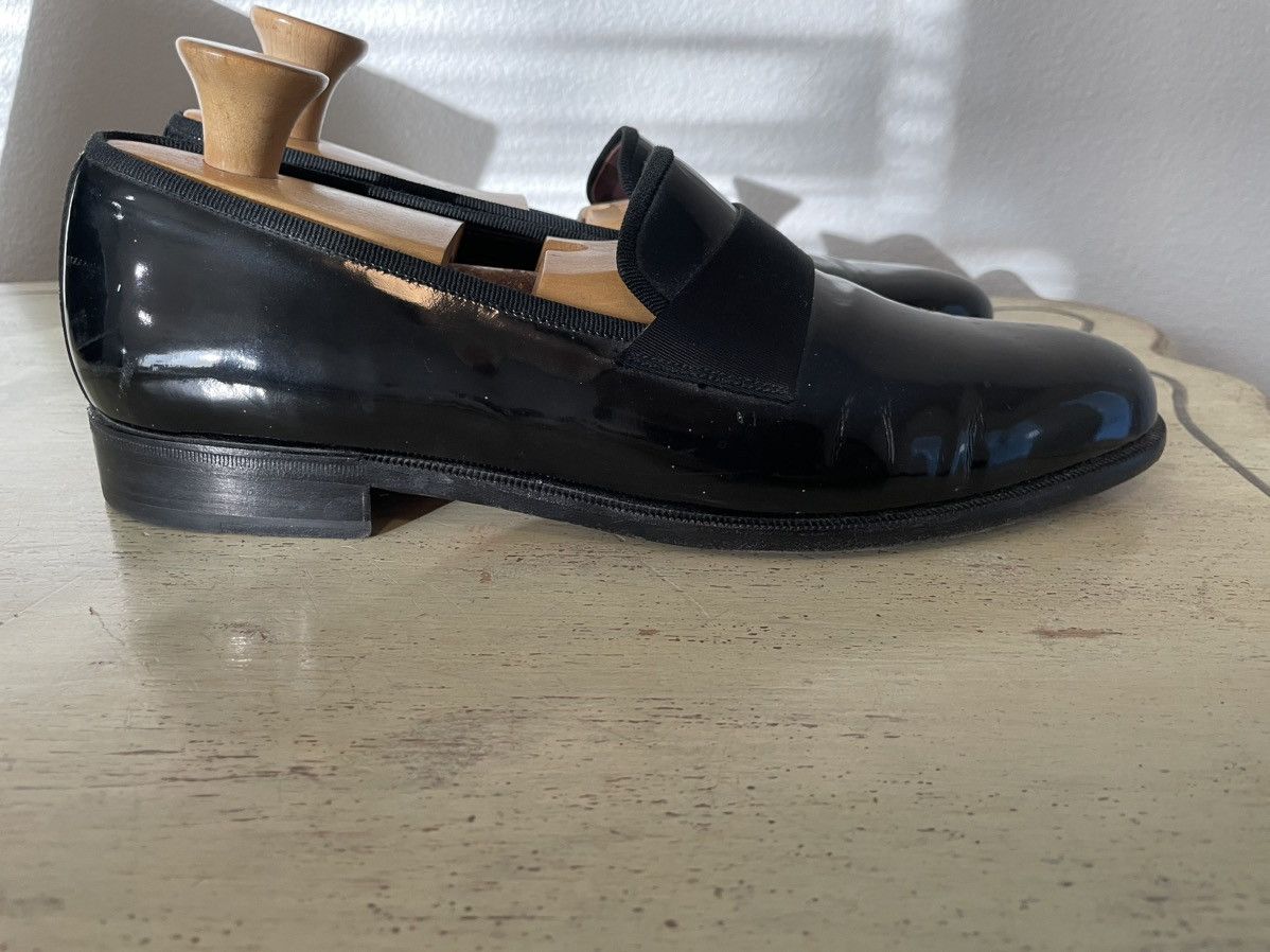 Salvatore Ferragamo Grosgrain Vamp Patent Formal Loafer Size US 9.5 / EU 42-43 - 5 Thumbnail