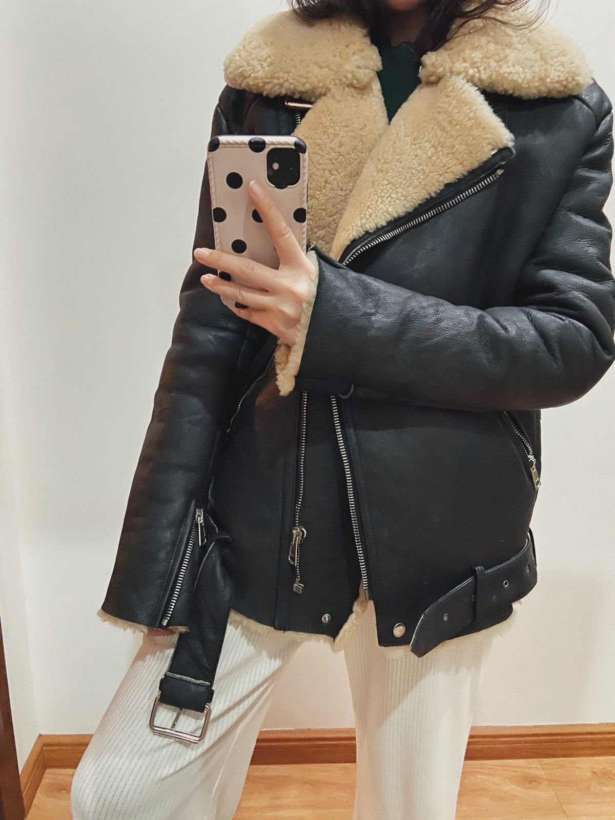 Other shearling sheepskin leather jacket Size S / US 4 / IT 40 - 4 Thumbnail