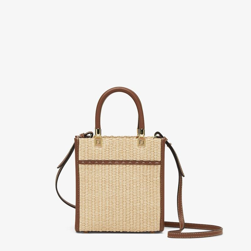Fendi o1s1wg111225 Size: OS/Mini SunShine Shopper in Beige/Brown Size ONE SIZE - 3 Thumbnail