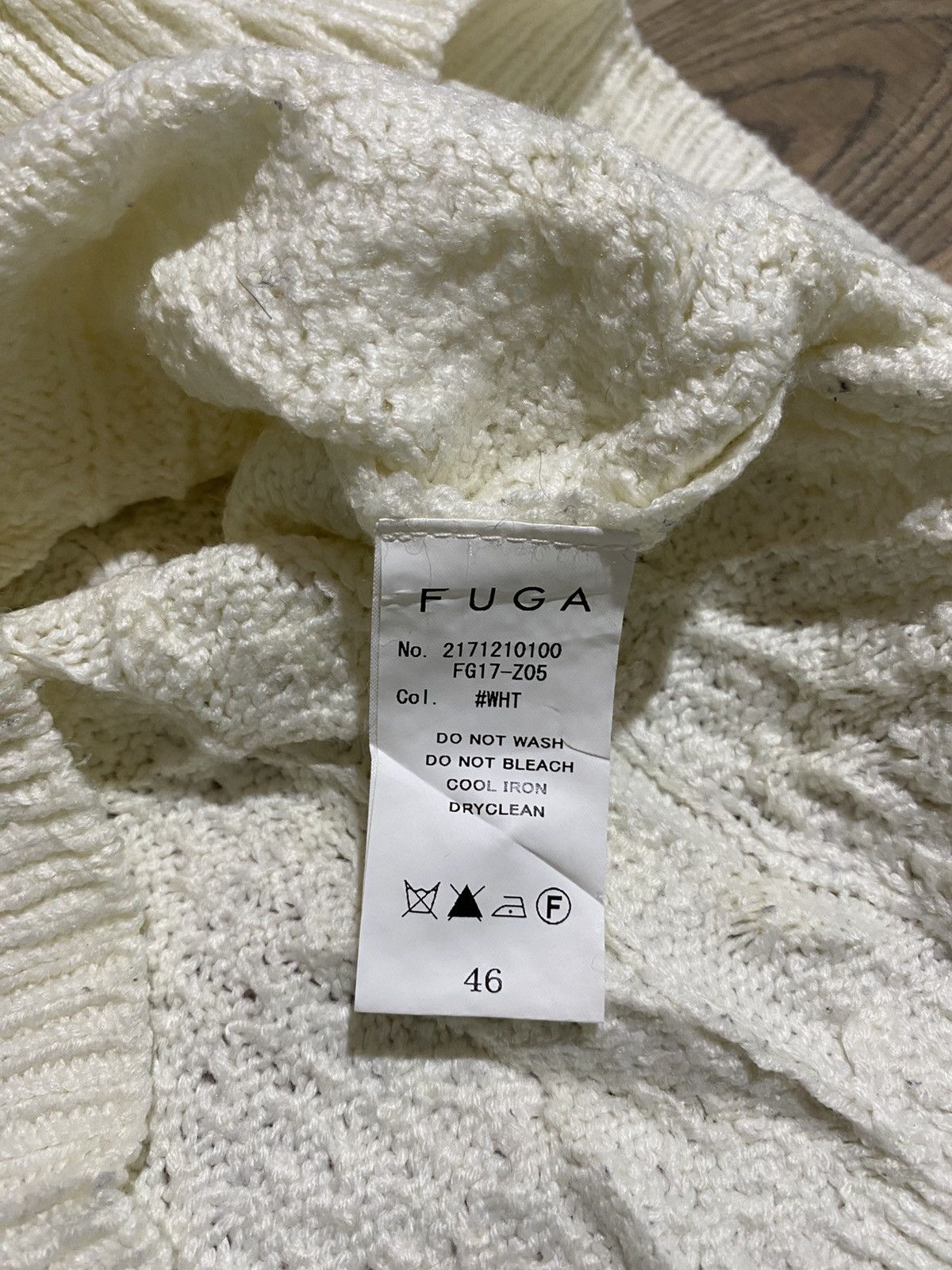 Japanese Brand FUGA SWEATERS KNIT CABLE Size US M / EU 48-50 / 2 - 6 Thumbnail