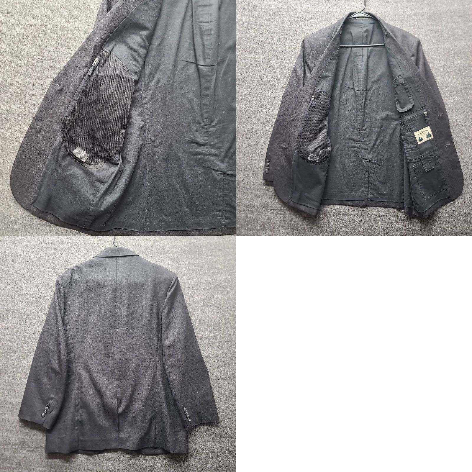 Vintage L.L. Bean Wool Sport Coat Mens 42-Regular 2 Button Blazer Casual Preppy Shirt Jacket? Size 42R - 9 Thumbnail