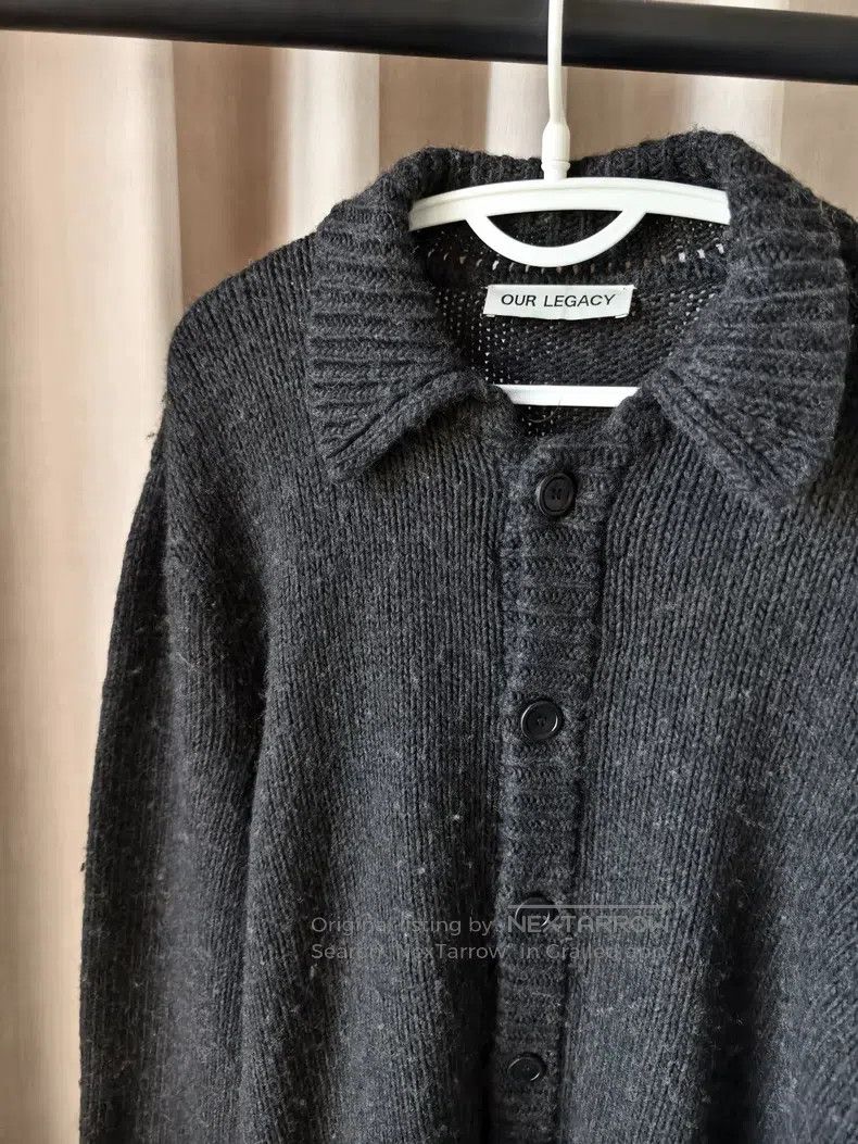 Our Legacy Our Legacy Black wool knit cardigan Size US M / EU 48-50 / 2 - 2 Thumbnail