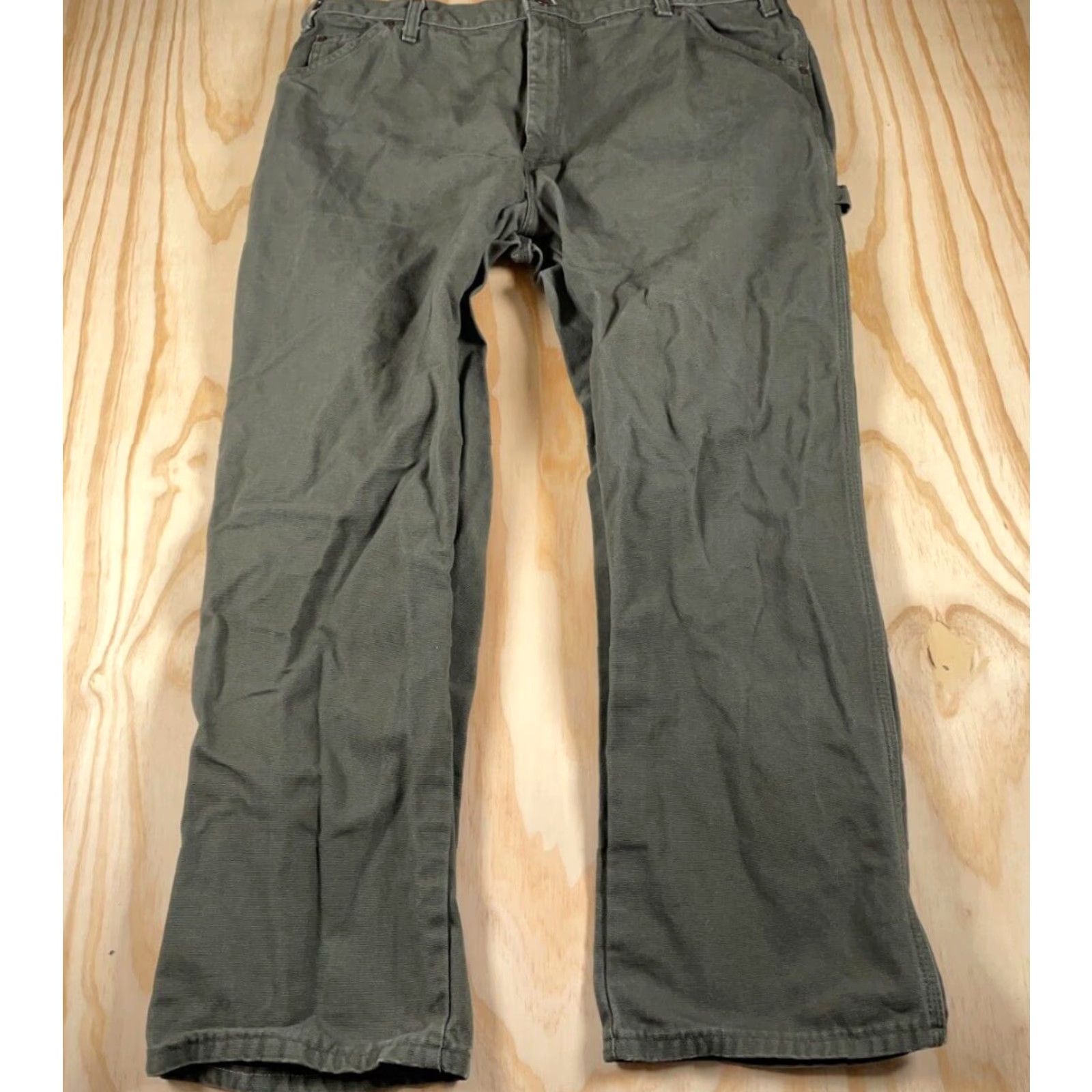 Dickies Dickies Pants Adult 40 x 30 Green Carpenter Canvas Relaxed Fit Workwear Mens Size US 40 / EU 56 - 2 Thumbnail