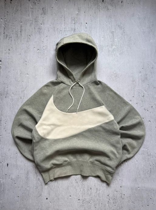 Nike Nike Big Swoosh Hoodie Heather Gray Size US S / EU 44-46 / 1 - 1 Thumbnail
