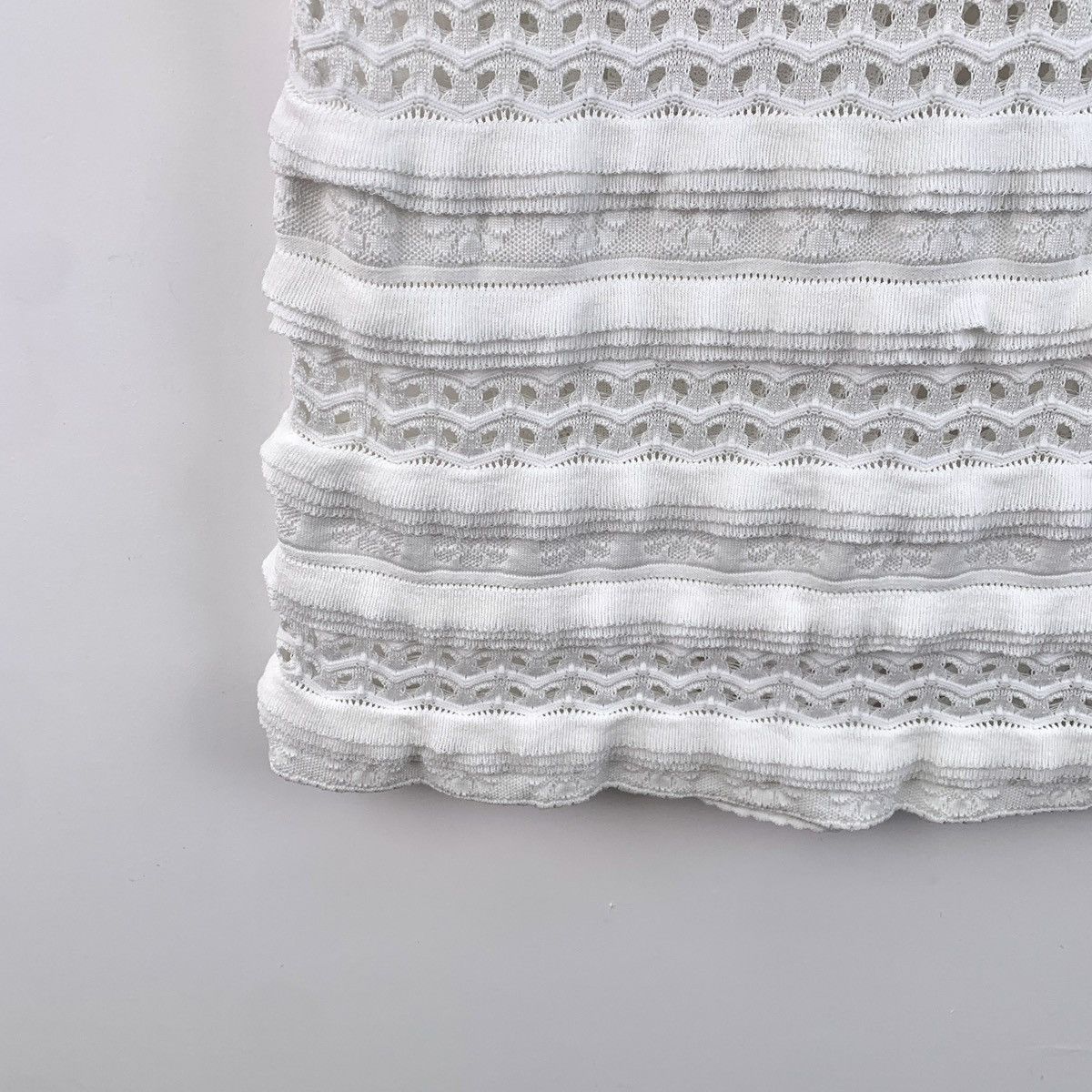 Chanel Chanel White Floral Cutout Lace Embroidered Cotton Dress Size XS / US 0-2 / IT 36-38 - 5 Thumbnail