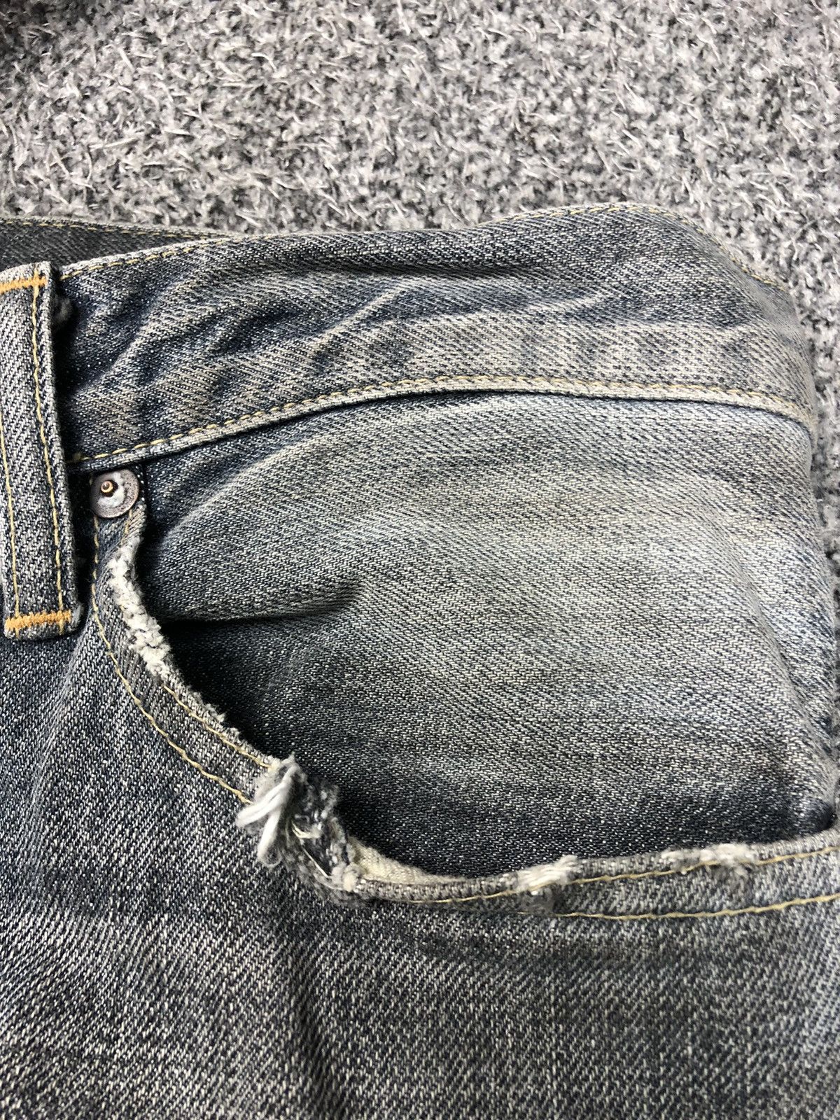 Hysteric Glamour Vintage Le Grande Bleu(L.G.B) Zipper Flare Jeans Size 32" / US 10 / IT 46 - 11 Thumbnail