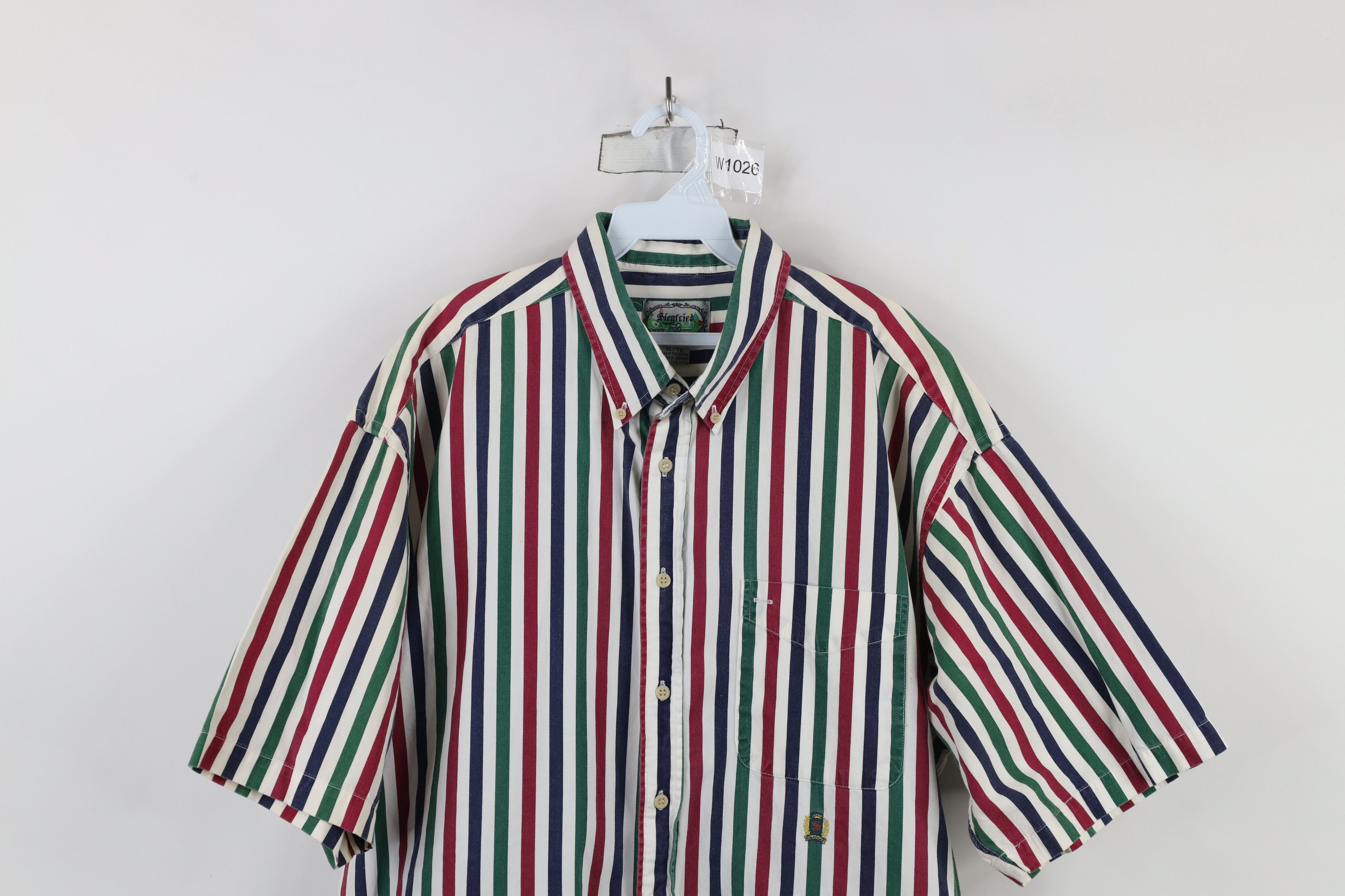 Vintage Vintage 90s Streetwear Baggy Short Sleeve Button Down Shirt Size US XL / EU 56 / 4 - 2 Thumbnail