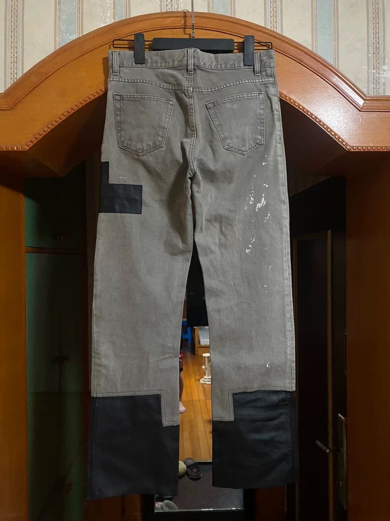 Helmut Lang HELMUT LANG size31 Brown mud dyed ink splattered leather je Size US 31 - 2 Thumbnail