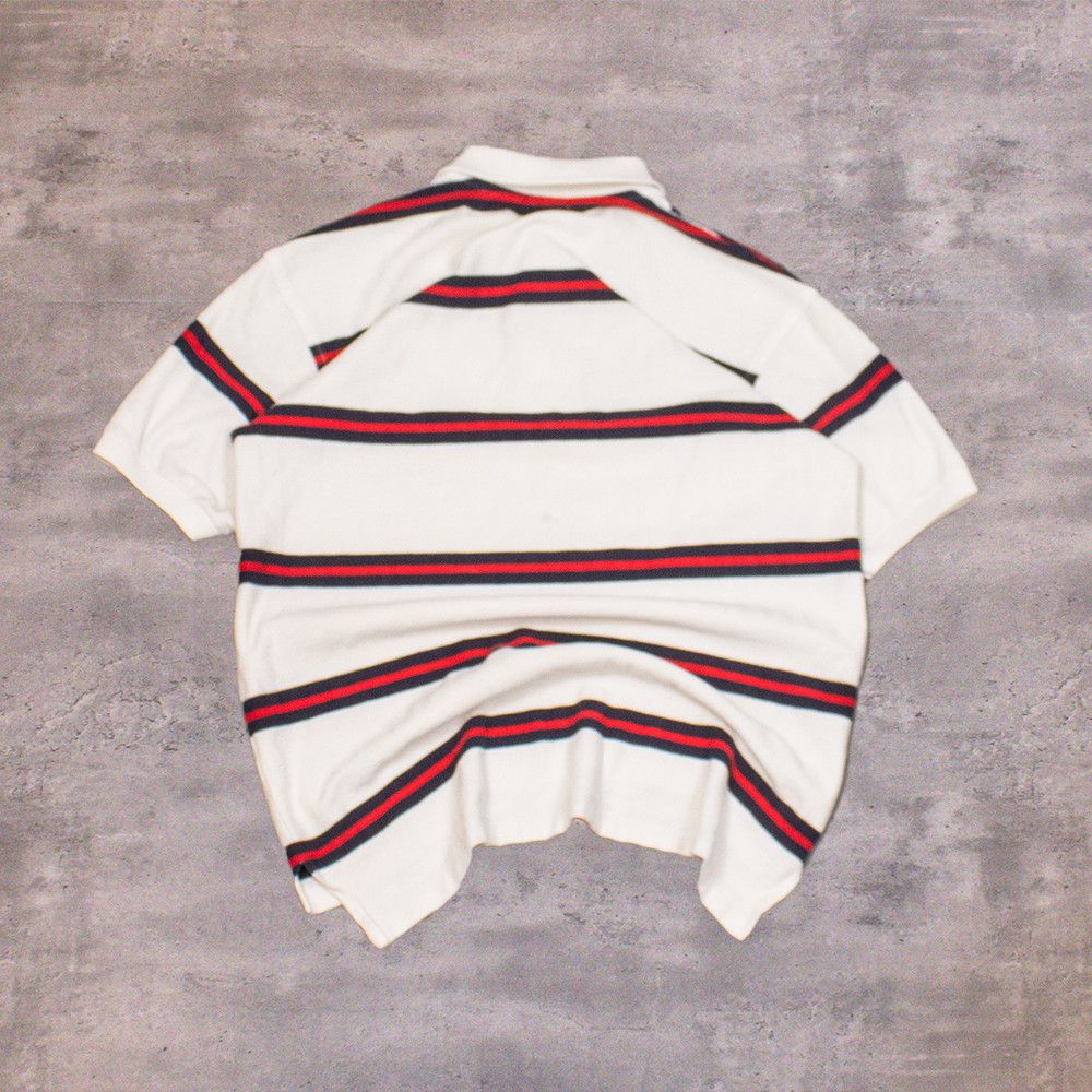 Hanes Vintage VTG 1990's 90's Hanes Stripped Polo Shirt Size US M / EU 48-50 / 2 - 2 Thumbnail
