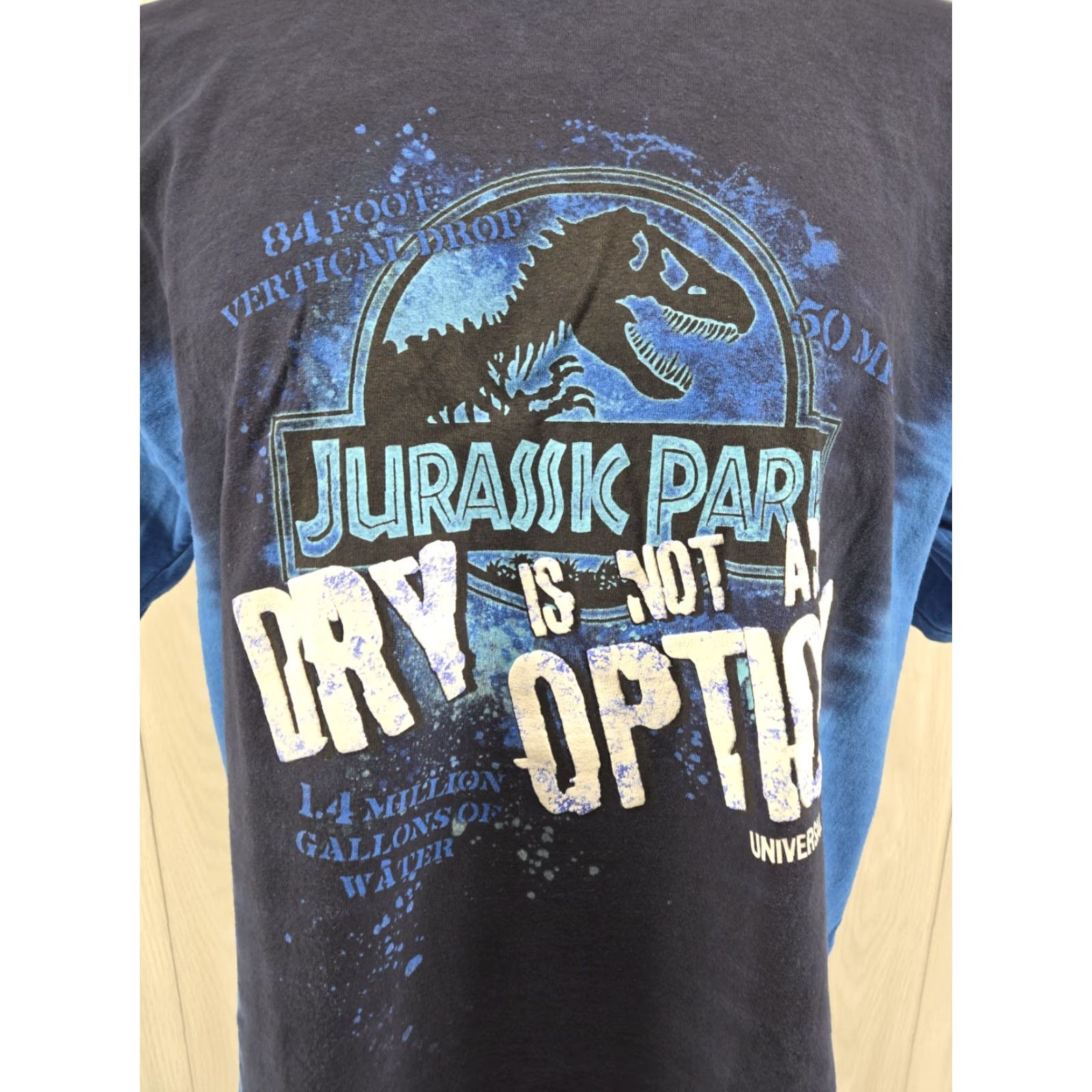 Vintage VINTAGE Jurassic Park Shirt Universal Studios Blue Tie Dye XL Men Short Sleeve Bill? Size US XL / EU 56 / 4 - 3 Thumbnail
