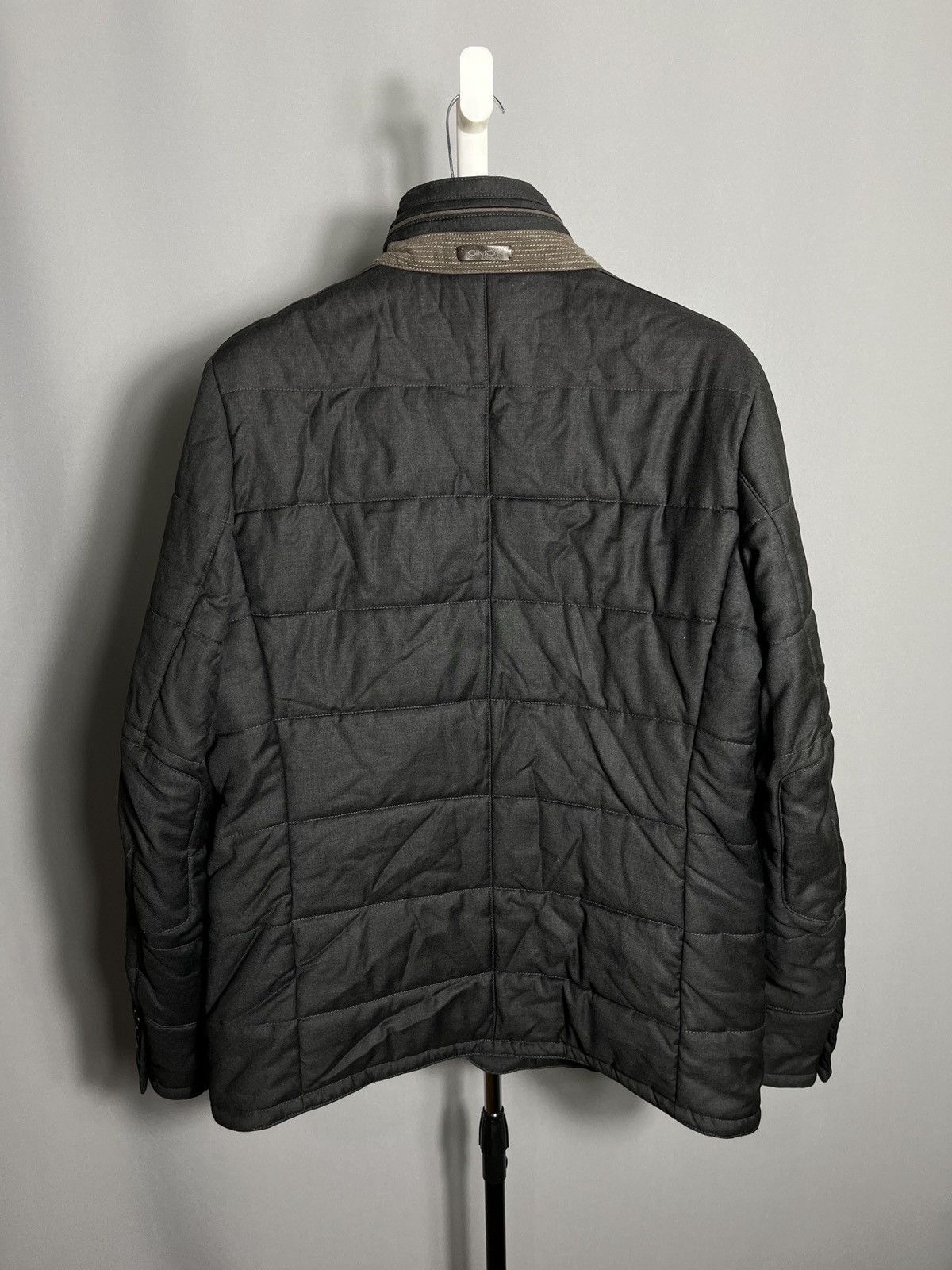 Gimo's gimos lanificio comero mens jacket wool grey coat full zip Size US L / EU 52-54 / 3 - 9 Thumbnail