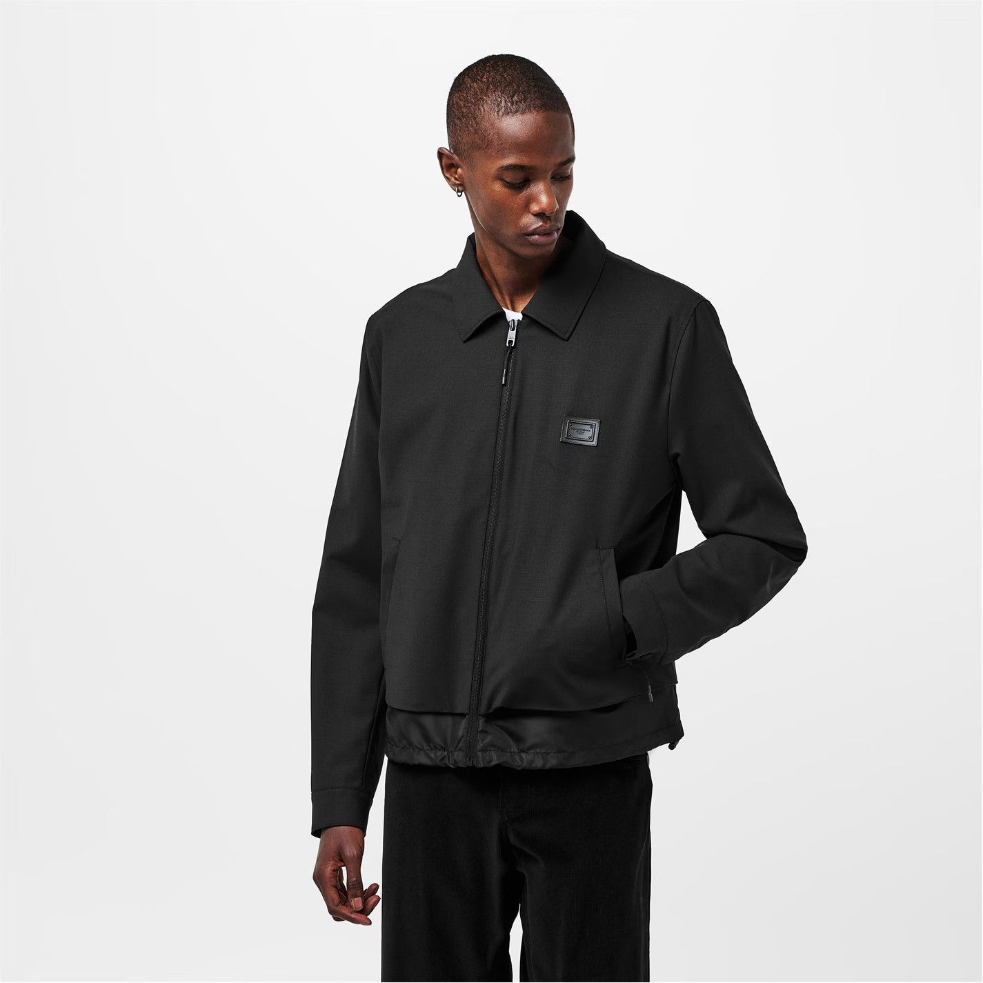 Dolce & Gabbana o1g2r1mq0426 Structured Ribbed Cuff Jacket in Nero Size US L / EU 52-54 / 3 - 3 Thumbnail