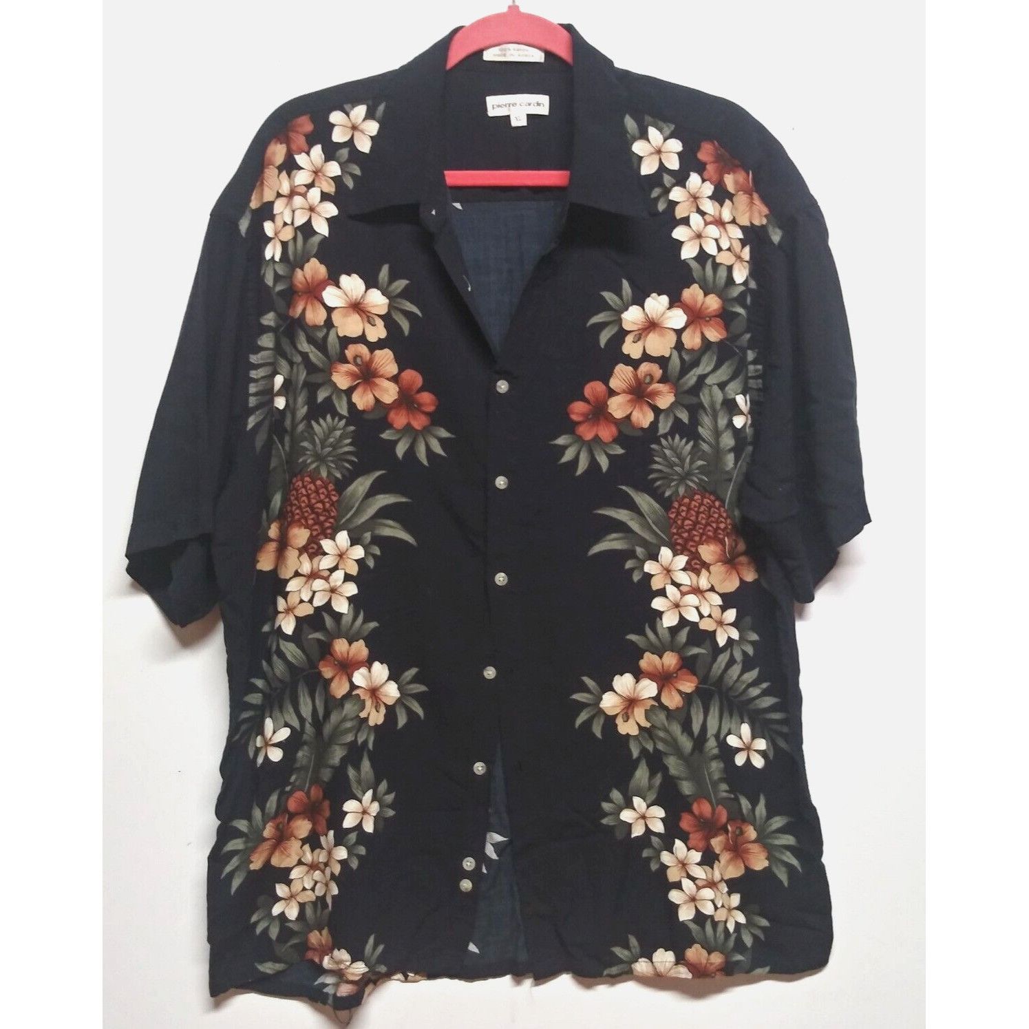 Pierre Cardin VTG Pierre Cardin Hawaiian Camp Shirt Pineapple Floral Print Size US XL / EU 56 / 4 - 3 Thumbnail