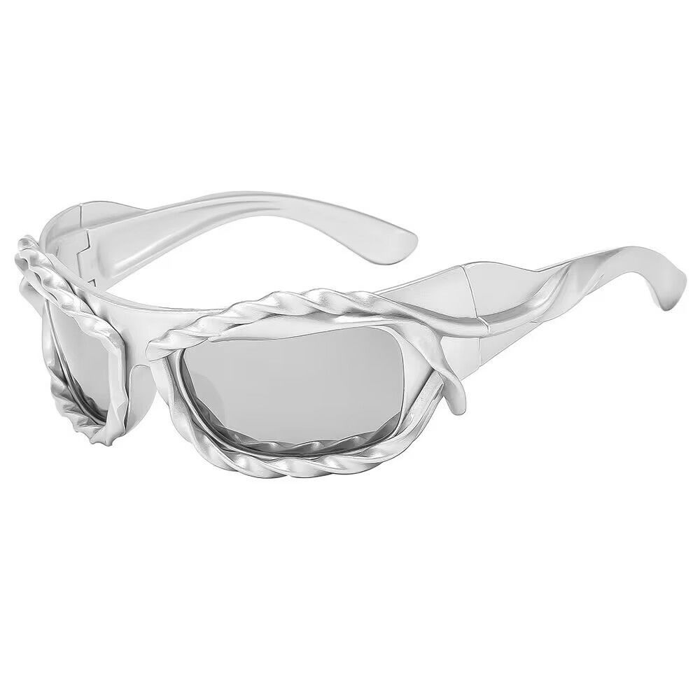 VIBE Retro Street ins style custom avant-garde sunglasses Size ONE SIZE - 5 Thumbnail