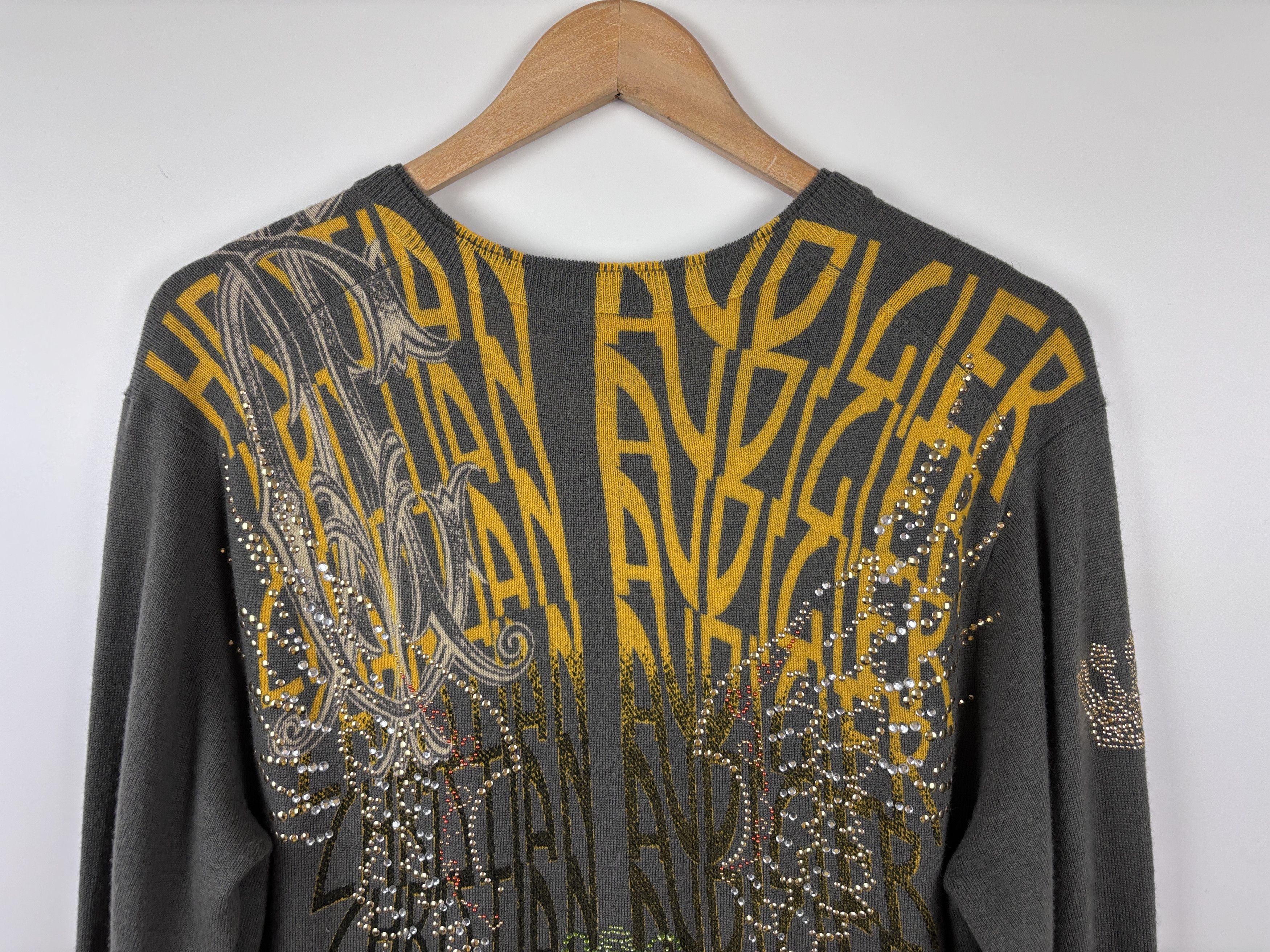 Christian Audigier × Vintage Christian Audigier Los Angeles Sweatshirt Rhinestones L Size US L / EU 52-54 / 3 - 6 Thumbnail