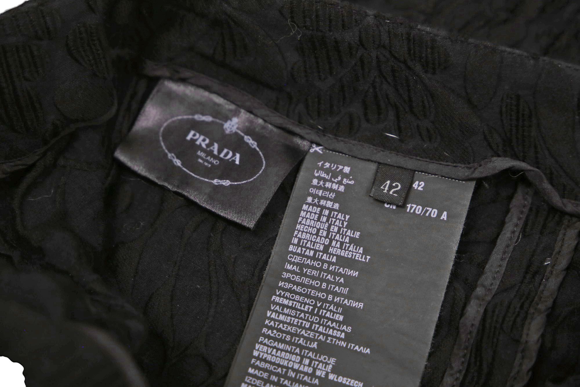 Prada S/S 2015 Distressed Floral Black Jeans Size 28" / US 6 / IT 42 - 11 Thumbnail