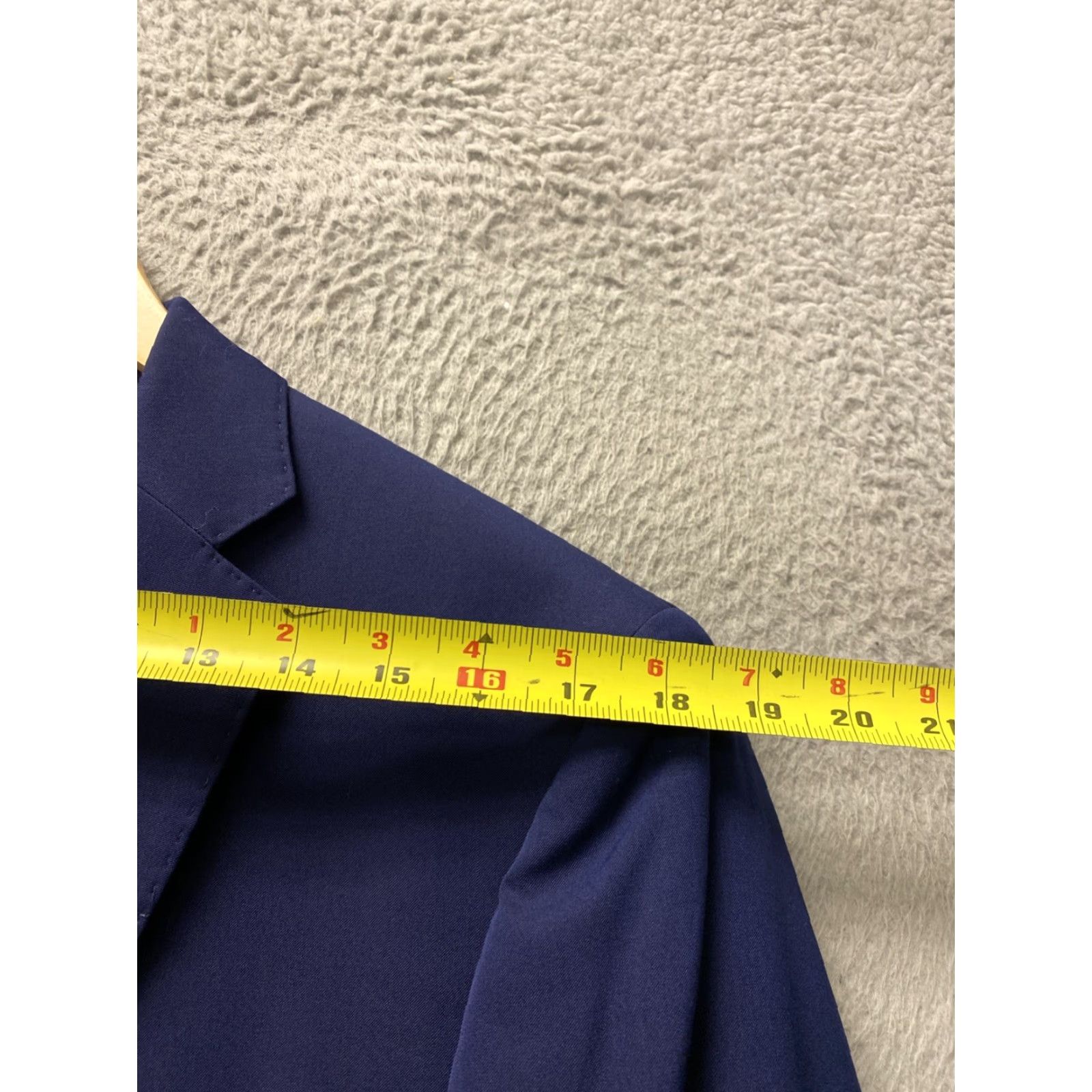 Calvin Klein CALVIN KLEIN Suit Jacket Navy 42L /42L Slim Single-Breasted Notch Lapel 2-Button Size 42L - 6 Thumbnail
