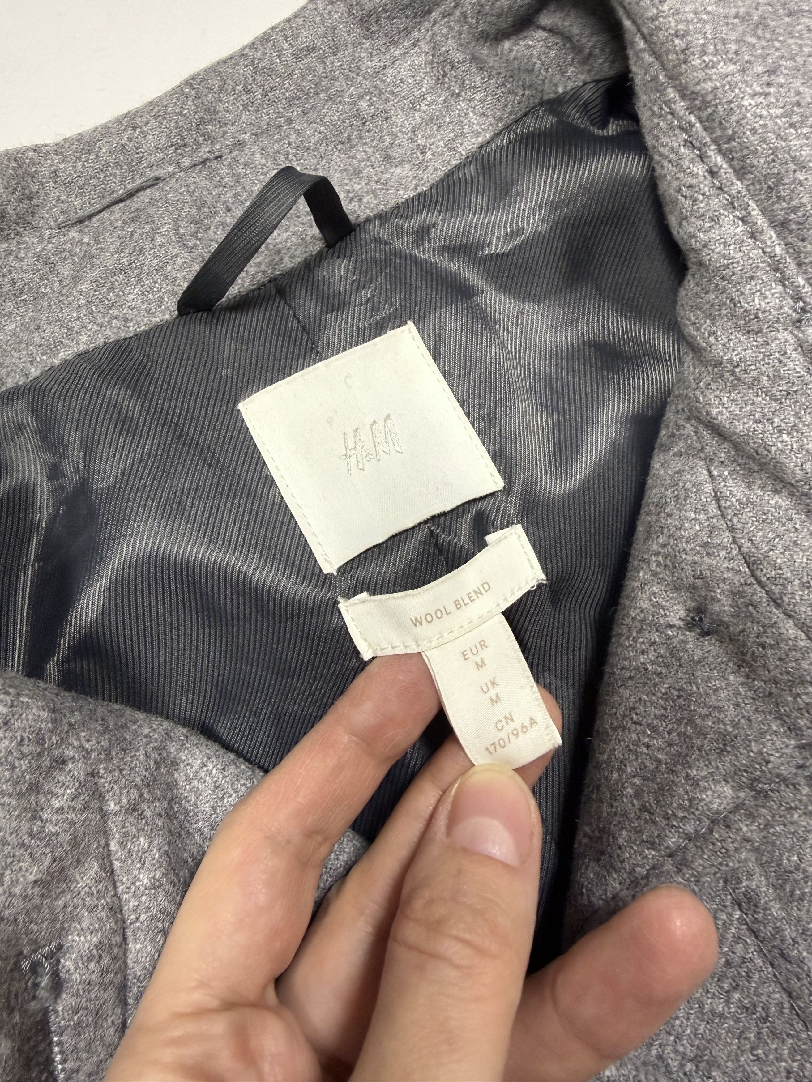 H&M H&m Х Manteco Wool Overshirt Gray (M) Size M / US 6-8 / IT 42-44 - 6 Thumbnail