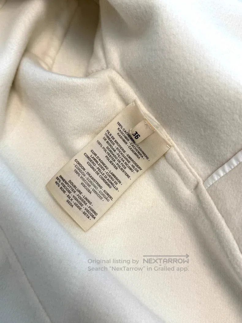 Hermes Hermes Knitted cuff collar overcoat Size XS / US 0-2 / IT 36-38 - 5 Thumbnail