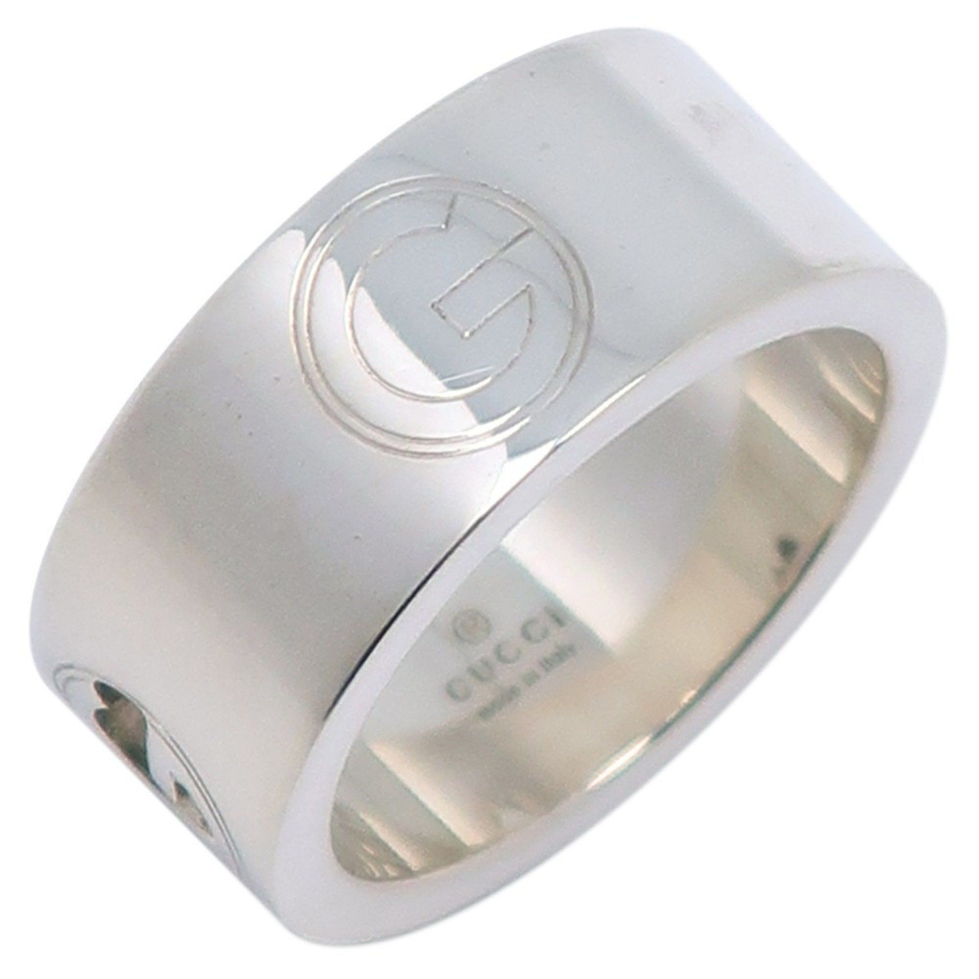 Gucci G 8.5 Ring Sterling Silver Approx. 7.7g Logo Women's