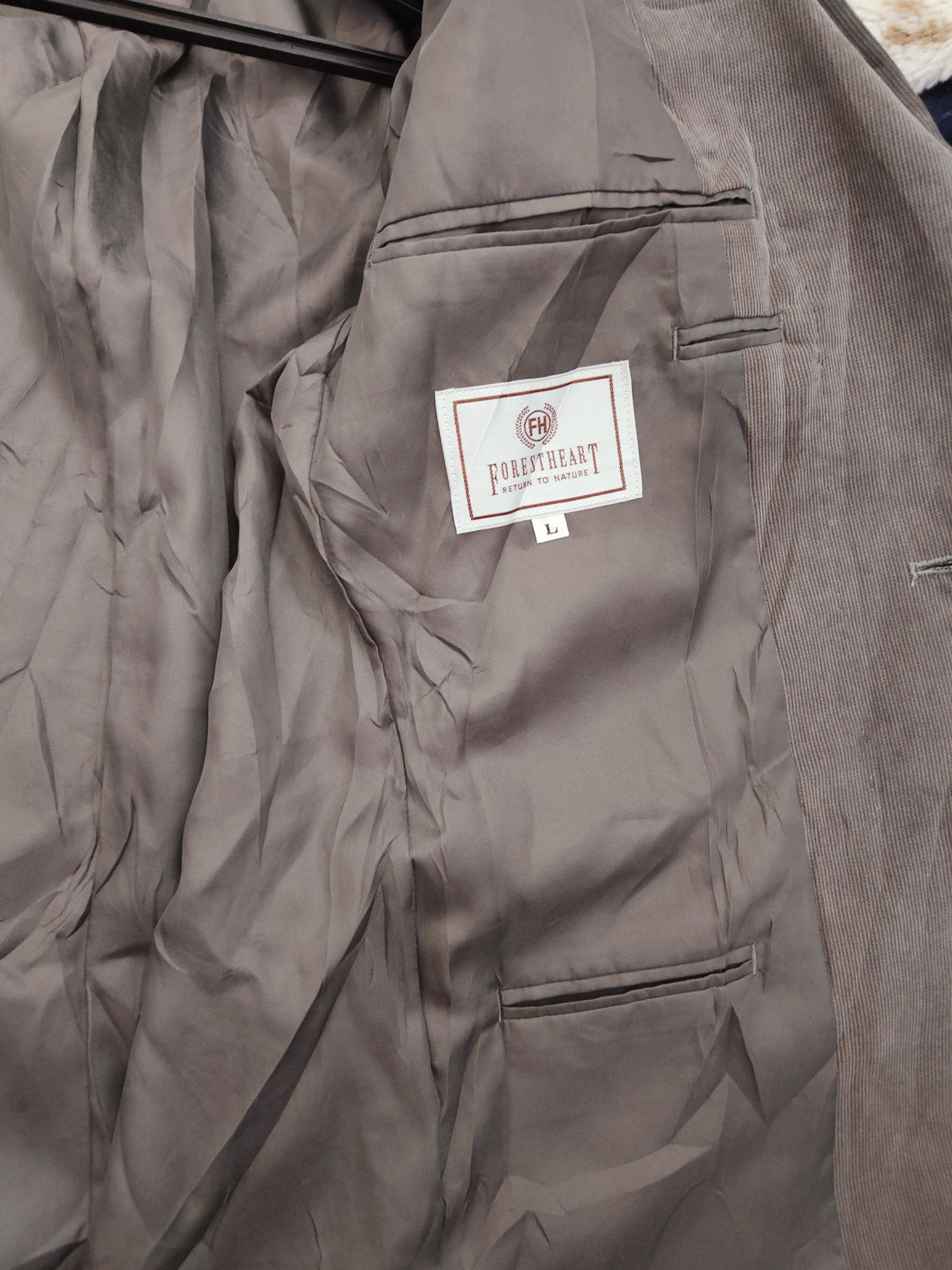Japanese Brand × Vintage Forestheart Dark Gray Blazers Like Kris Van Designer Size US L / EU 52-54 / 3 - 3 Thumbnail