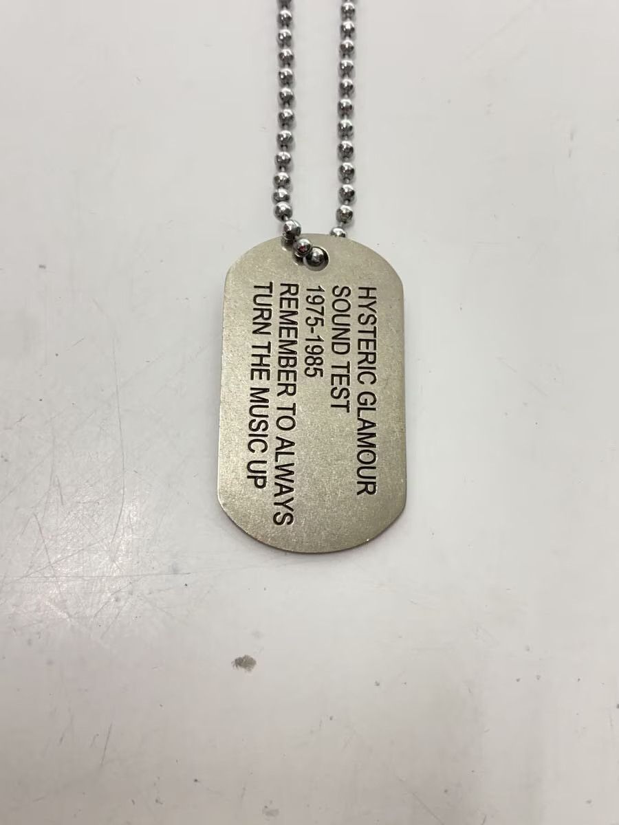 Hysteric Glamour Girl Logo Dog Tag Necklace Size ONE SIZE - 3 Thumbnail