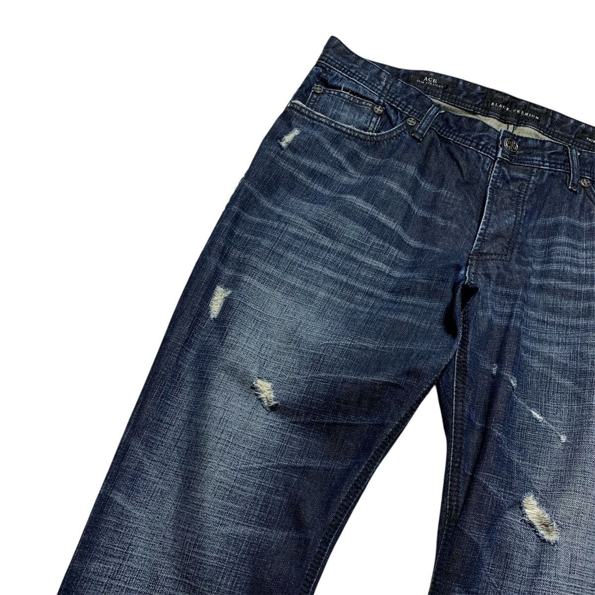 Affliction Rare Y2k Affliction Cross Studded Distressed Faded Jeans Size US 38 / EU 54 - 11 Thumbnail