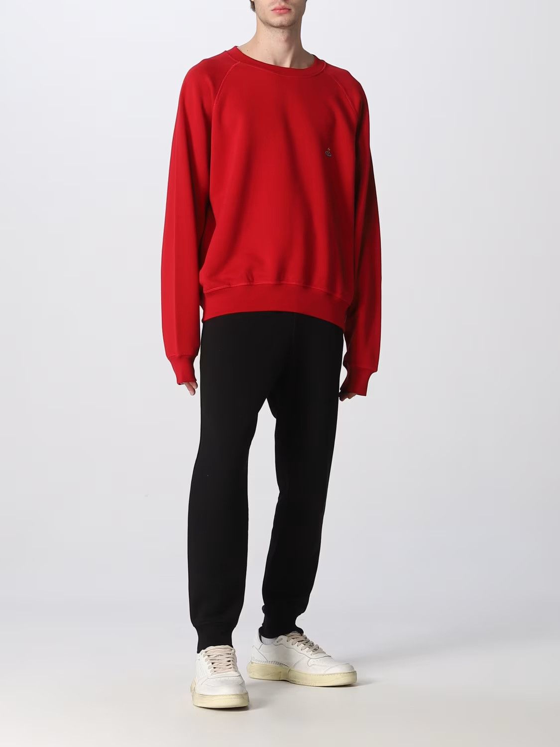 Vivienne Westwood VIVIENNE WESTWOOD solid red orb logo raglan sweatshirt M Size US M / EU 48-50 / 2 - 2 Thumbnail