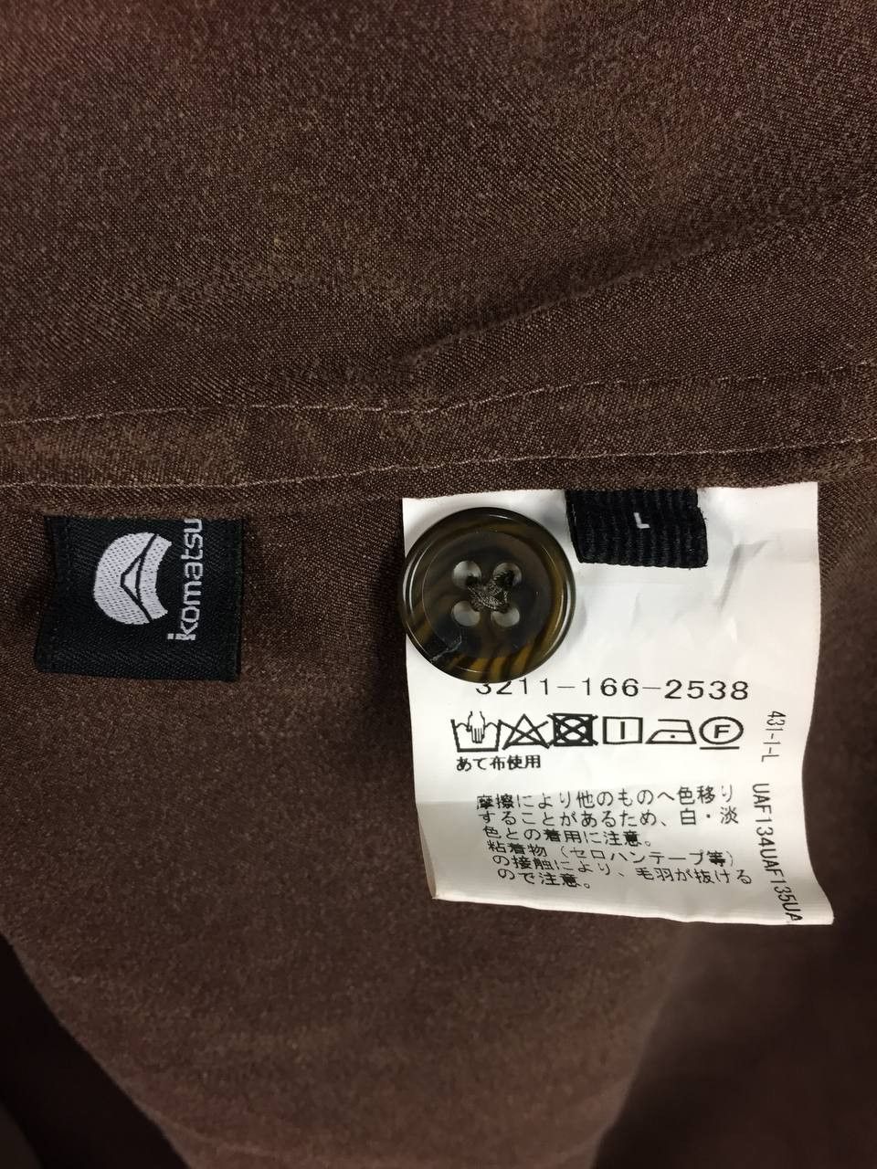United Arrows United Arrows Green Label Komatsu Faux Suede Workwear Shirt Size US L / EU 52-54 / 3 - 8 Thumbnail