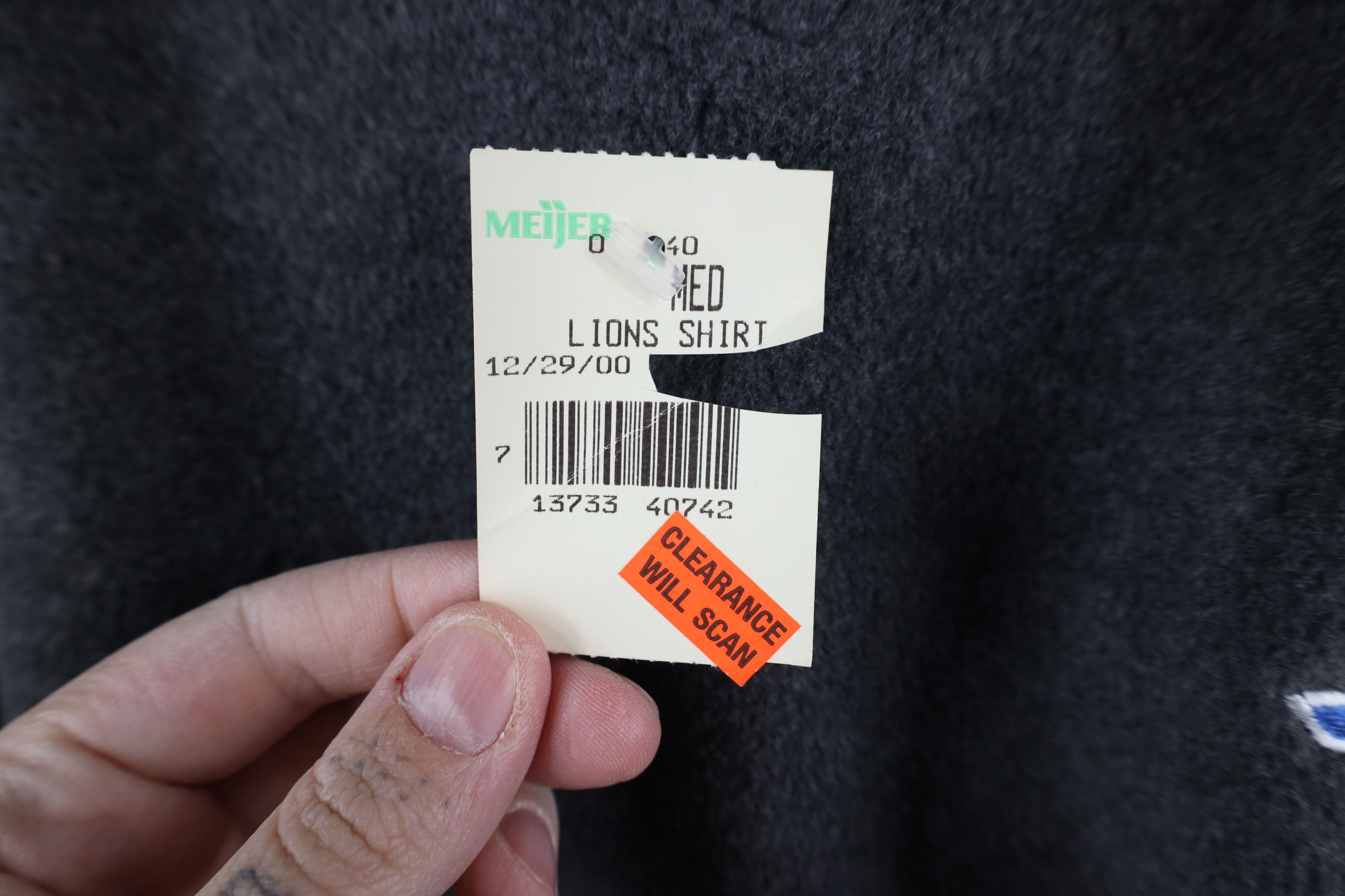 Vintage Deadstock Vintage Y2K 2000 V-Neck Fleece Sweater Gray Size US M / EU 48-50 / 2 - 5 Thumbnail
