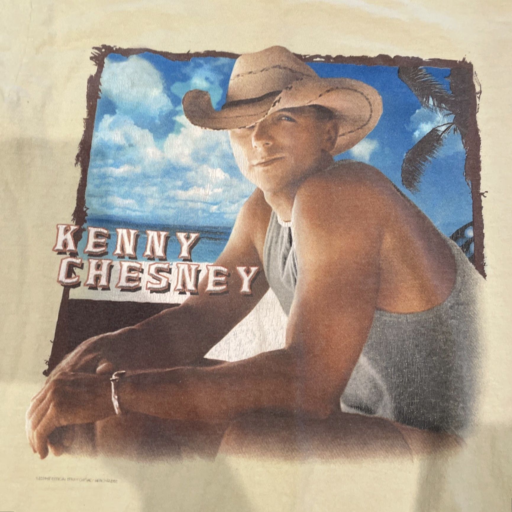 Anvil VINTAGE Kenny Chesney Concert Shirt 2004 Tour T-Shirt Men’s Small Yellow Crew Neck Short Sleeve 100% Cotton Graphic Print Music NS Size US S / EU 44-46 / 1 - 4 Thumbnail