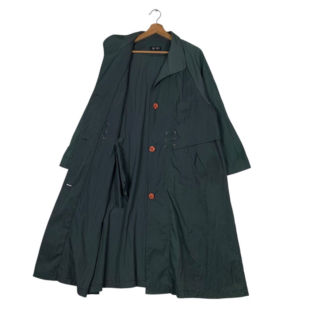 Japanese Brand COTE PARIS Long Coat Avant Garde #1302-C59 Size M / US 6-8 / IT 42-44 - 10 Thumbnail