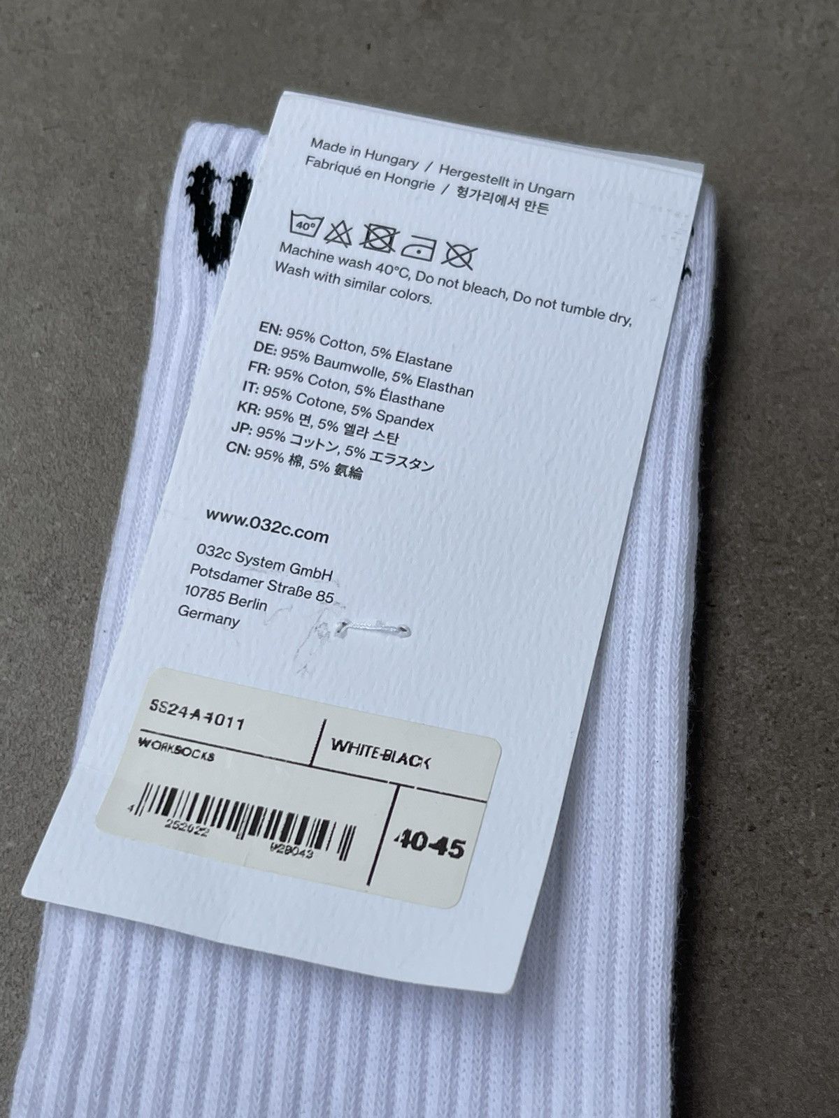032c !DS! SS24 032c White Socks Size ONE SIZE - 6 Thumbnail