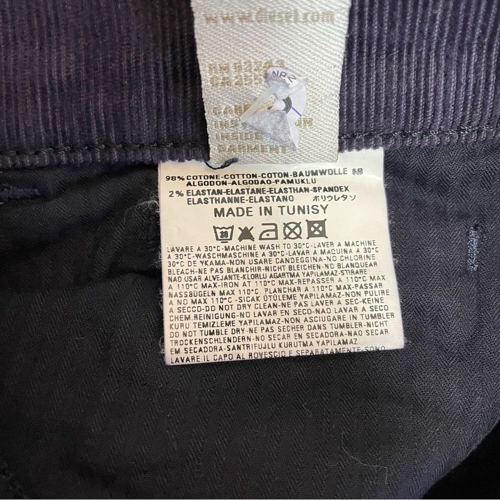 Diesel NWT New Diesel Straight Leg Corduroy Purple Pants Size 24 Size 24" / US 00 / IT 34 - 8 Thumbnail