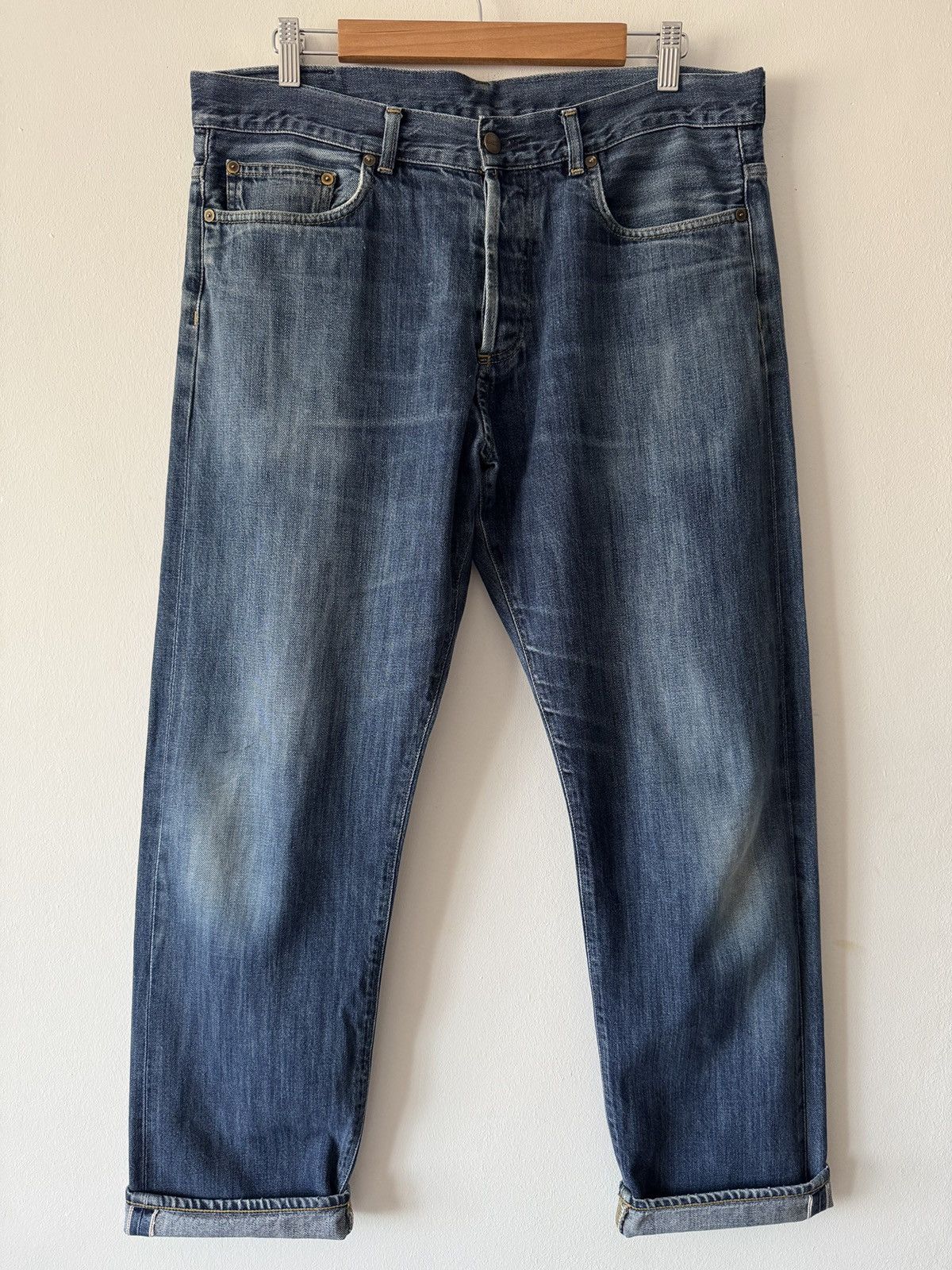 Carhartt 🔥🔥 Carhartt WIP Leyton Selvedge Jeans Size US 34 / EU 50 - 1 Thumbnail