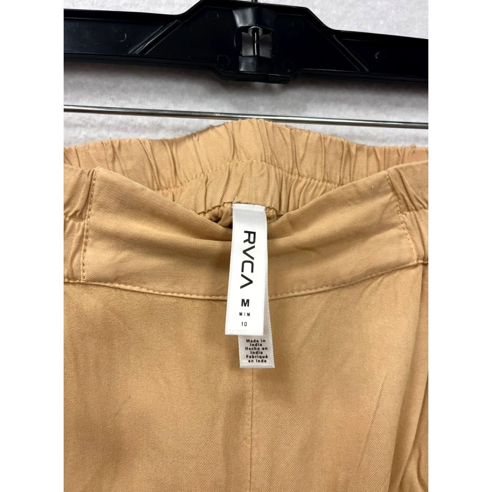 RVCA RVCA Womens Sweatpants Tan Elastic Waist Pockets M Sweatpants Womens M Tan RVCA Size 32" / US 10 / IT 46 - 3 Thumbnail