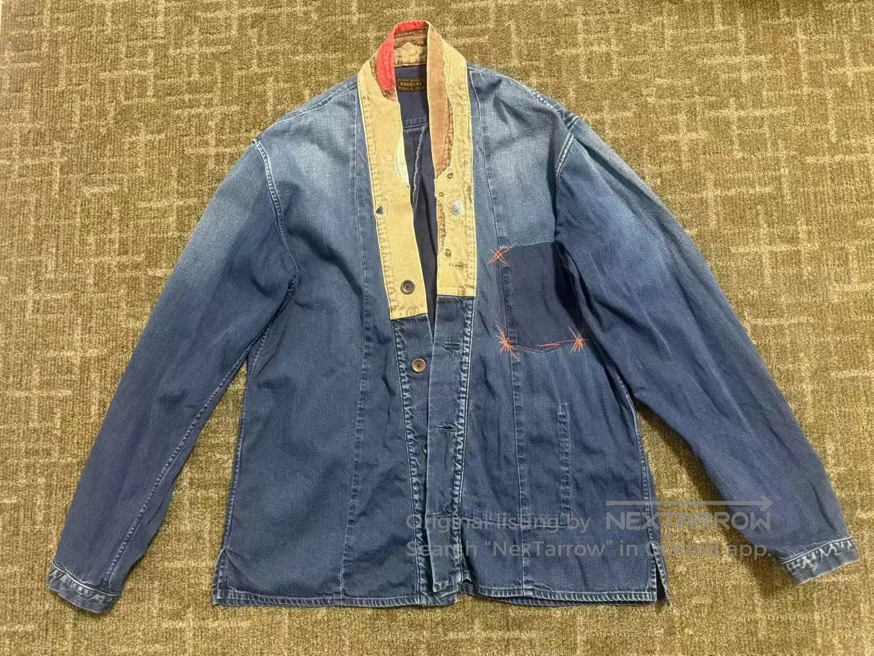 Kapital KAPITAL Blue Dyed Denim Kimono Robe. Size US XL / EU 56 / 4 - 1 Thumbnail