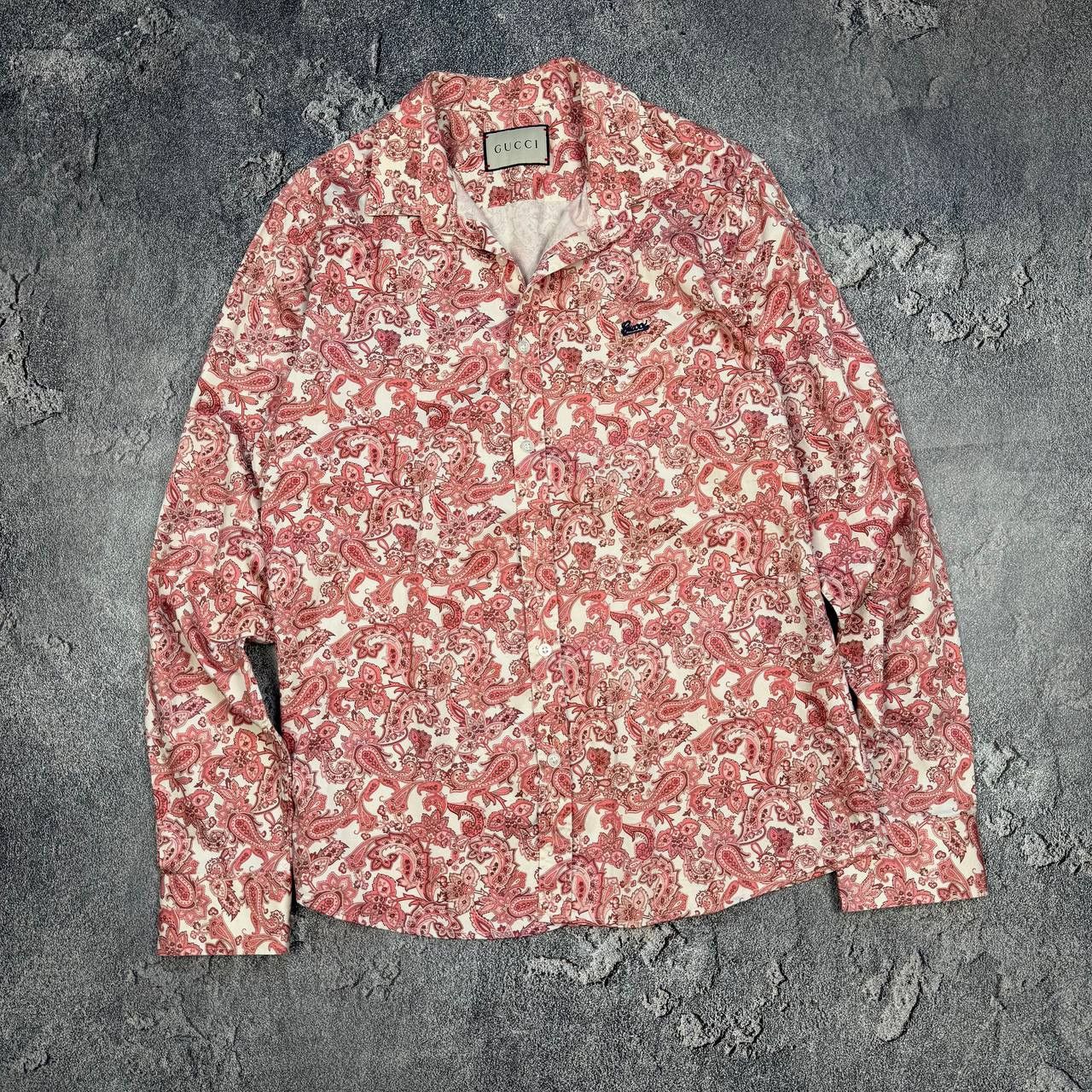 Gucci Gucci Shirt Flowers Print Size US L / EU 52-54 / 3 - 1 Thumbnail