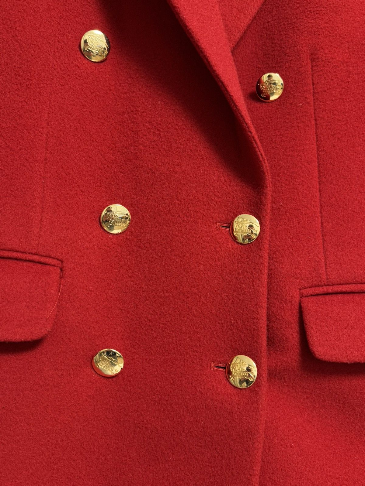 Burberry Burberrys London Vintage Double Breasted Wool Blazer Gold Size M / US 6-8 / IT 42-44 - 4 Thumbnail