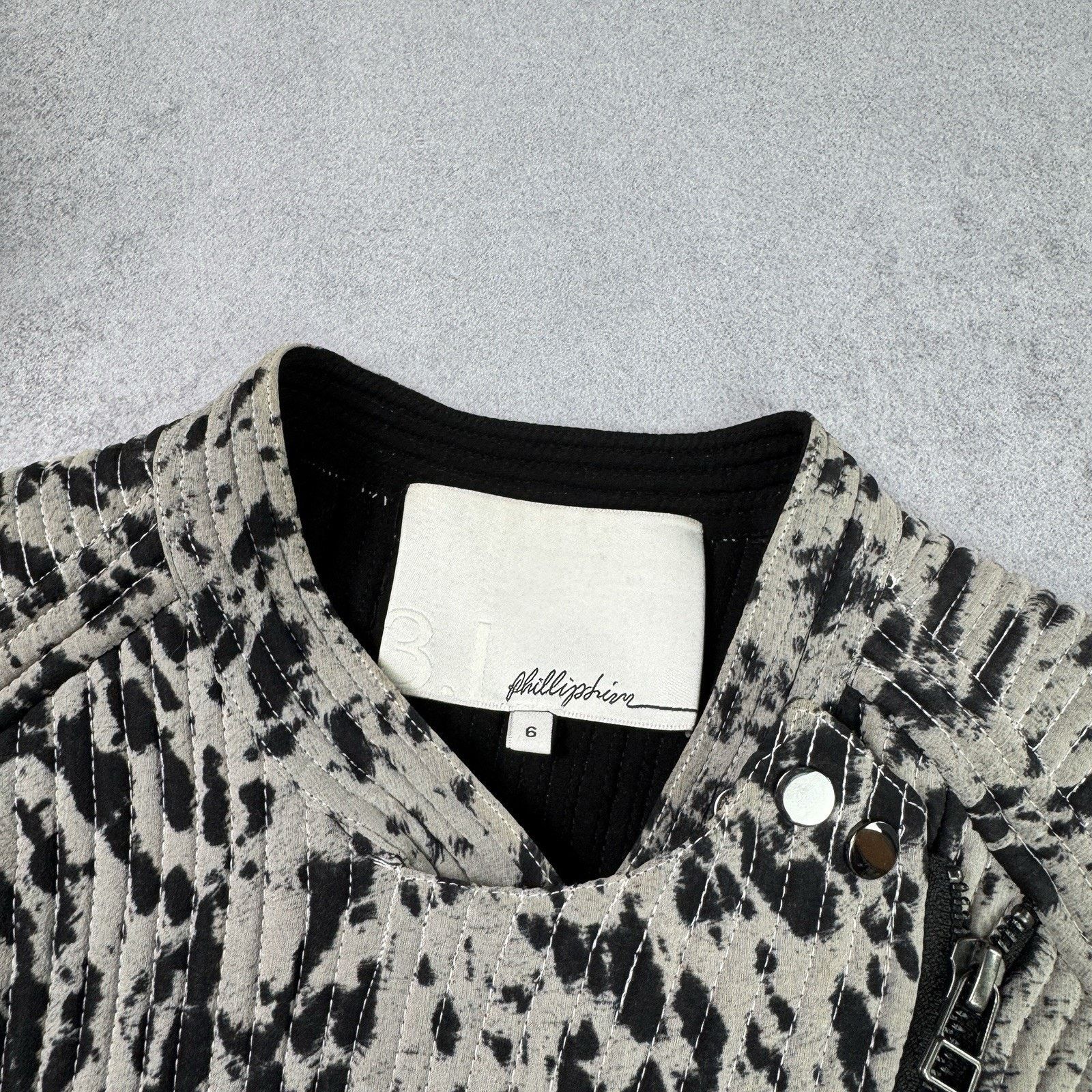 3.1 Phillip Lim 3.1 Phillip Lim Women Biker Jacket Silk Multicolour Size 6 Size XS / US 0-2 / IT 36-38 - 9 Thumbnail
